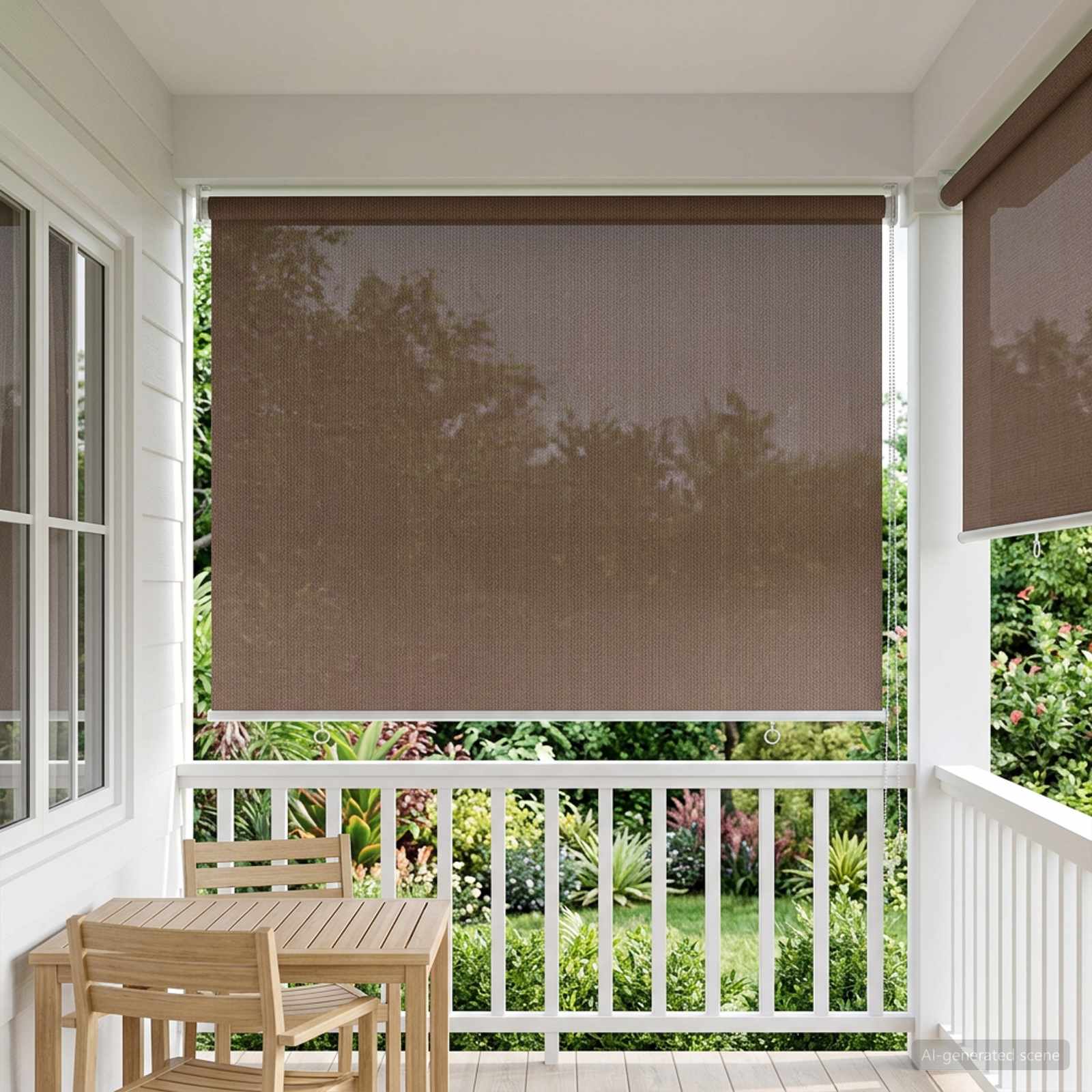 Buitenrolgordijn 90% UV-blok Taupe 80 x 230 cm HDPE is nu te koop bij PeponiXL, paradijselijk wonen!
