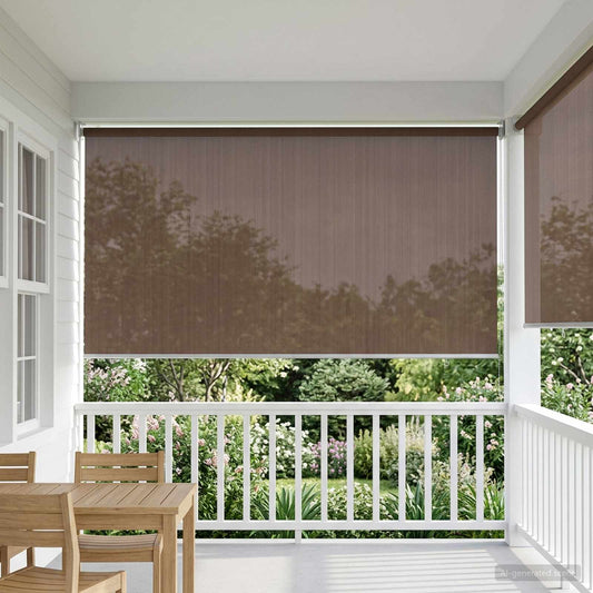 Buitenrolgordijn 90% UV-blok Taupe 140 x 230 cm HDPE is nu te koop bij PeponiXL, paradijselijk wonen!