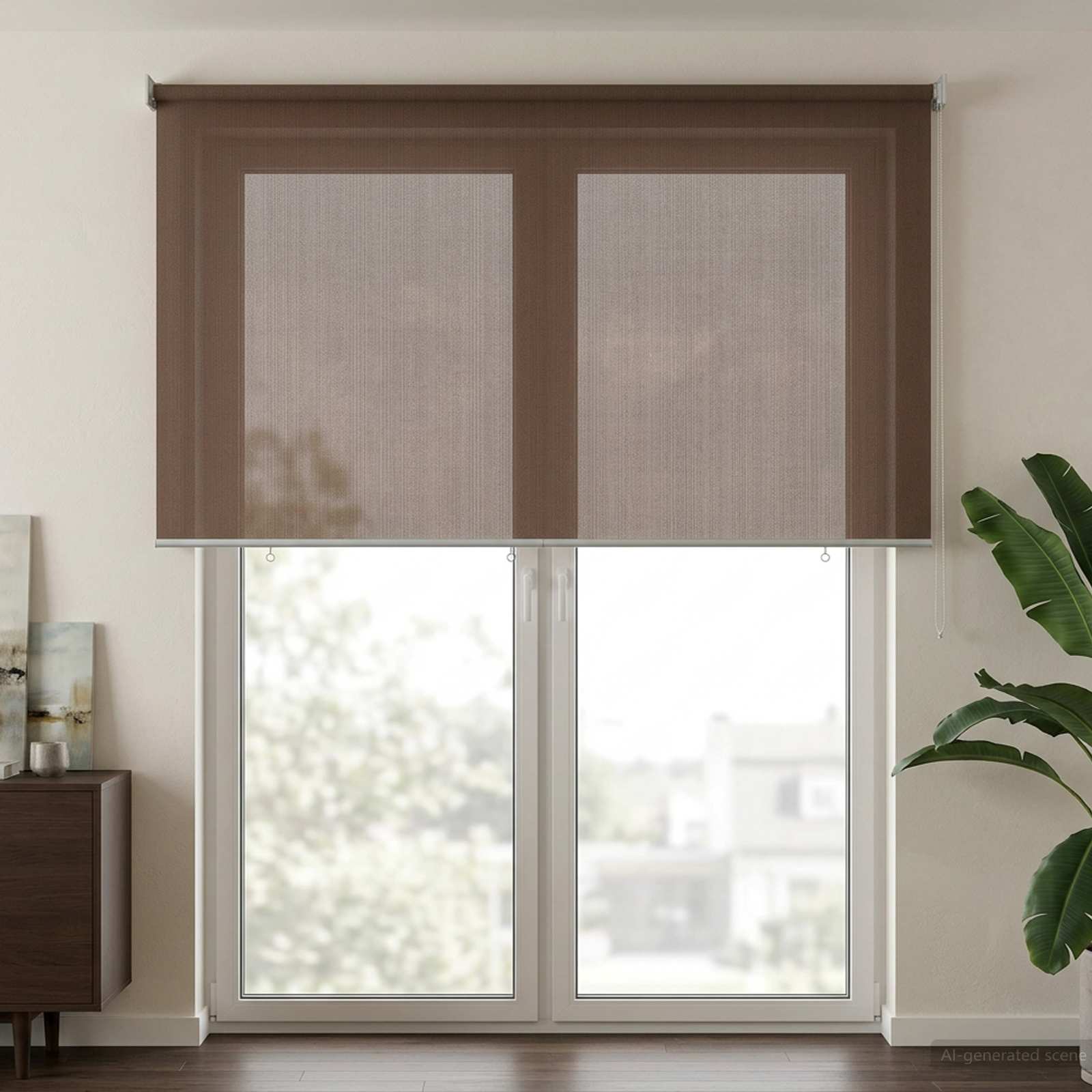 Buitenrolgordijn 90% UV-blok Taupe 140 x 230 cm HDPE is nu te koop bij PeponiXL, paradijselijk wonen!