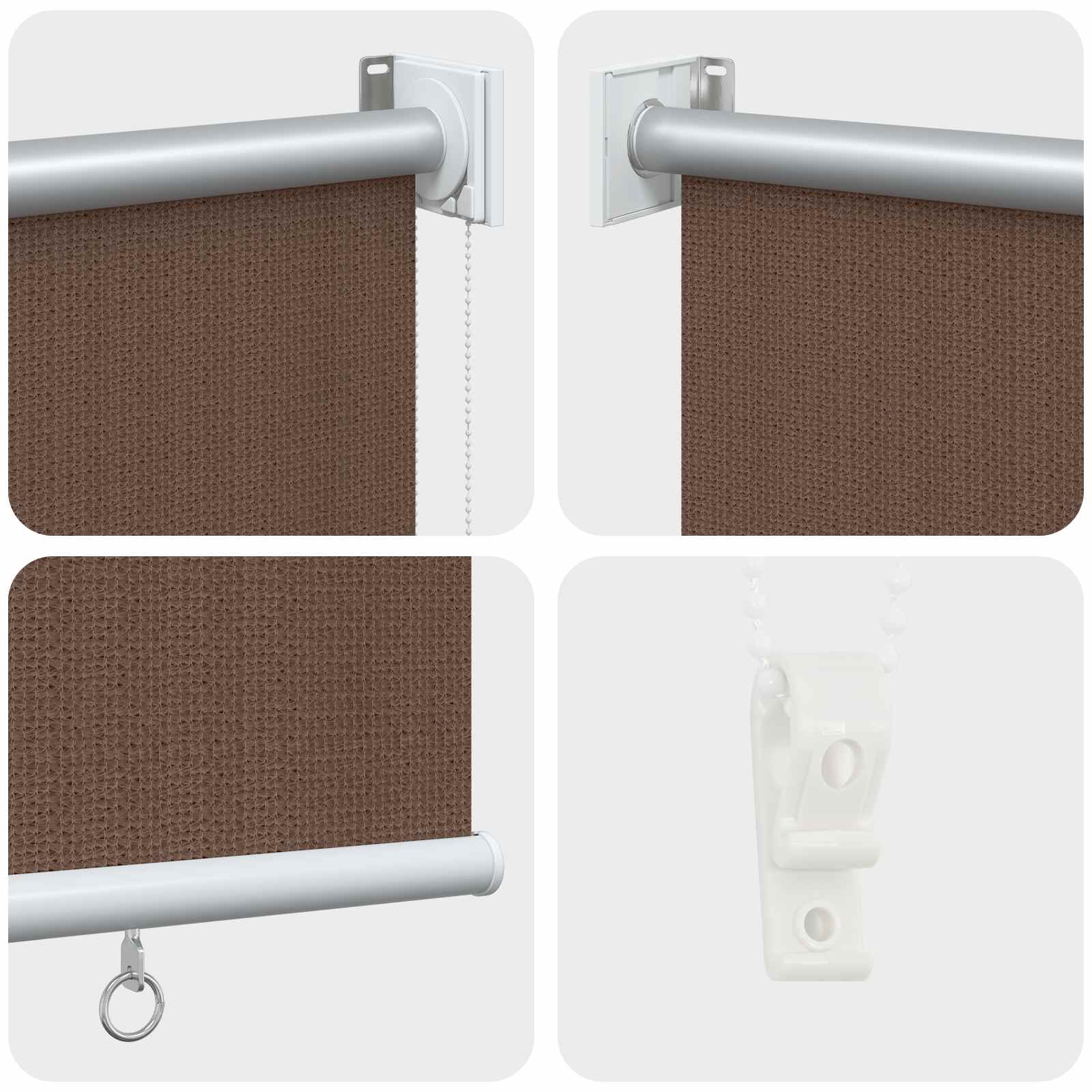 Buitenrolgordijn 90% UV-blok Taupe 160 x 230 cm HDPE is nu te koop bij PeponiXL, paradijselijk wonen!