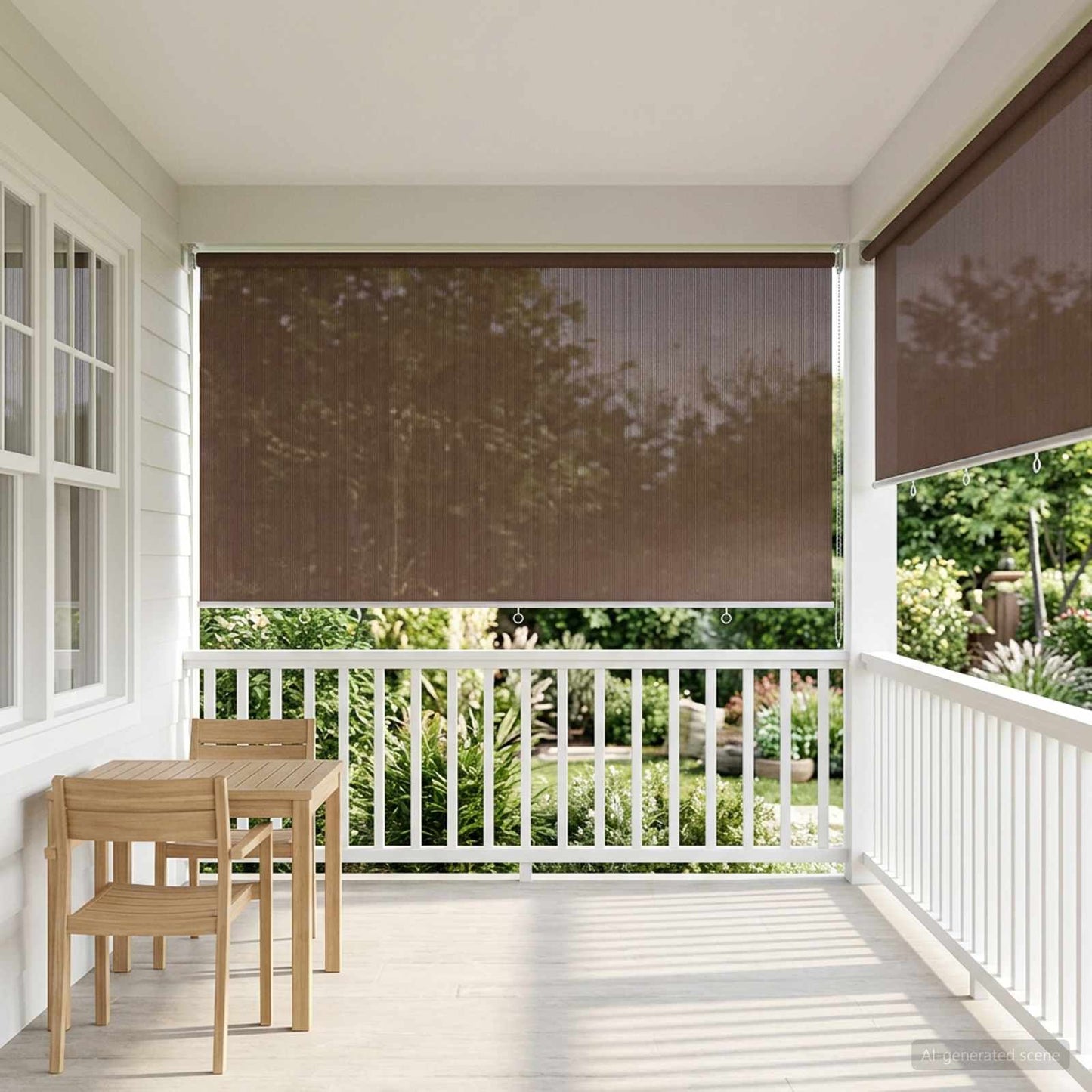 Buitenrolgordijn 90% UV-blok Taupe 350 x 230 cm HDPE is nu te koop bij PeponiXL, paradijselijk wonen!