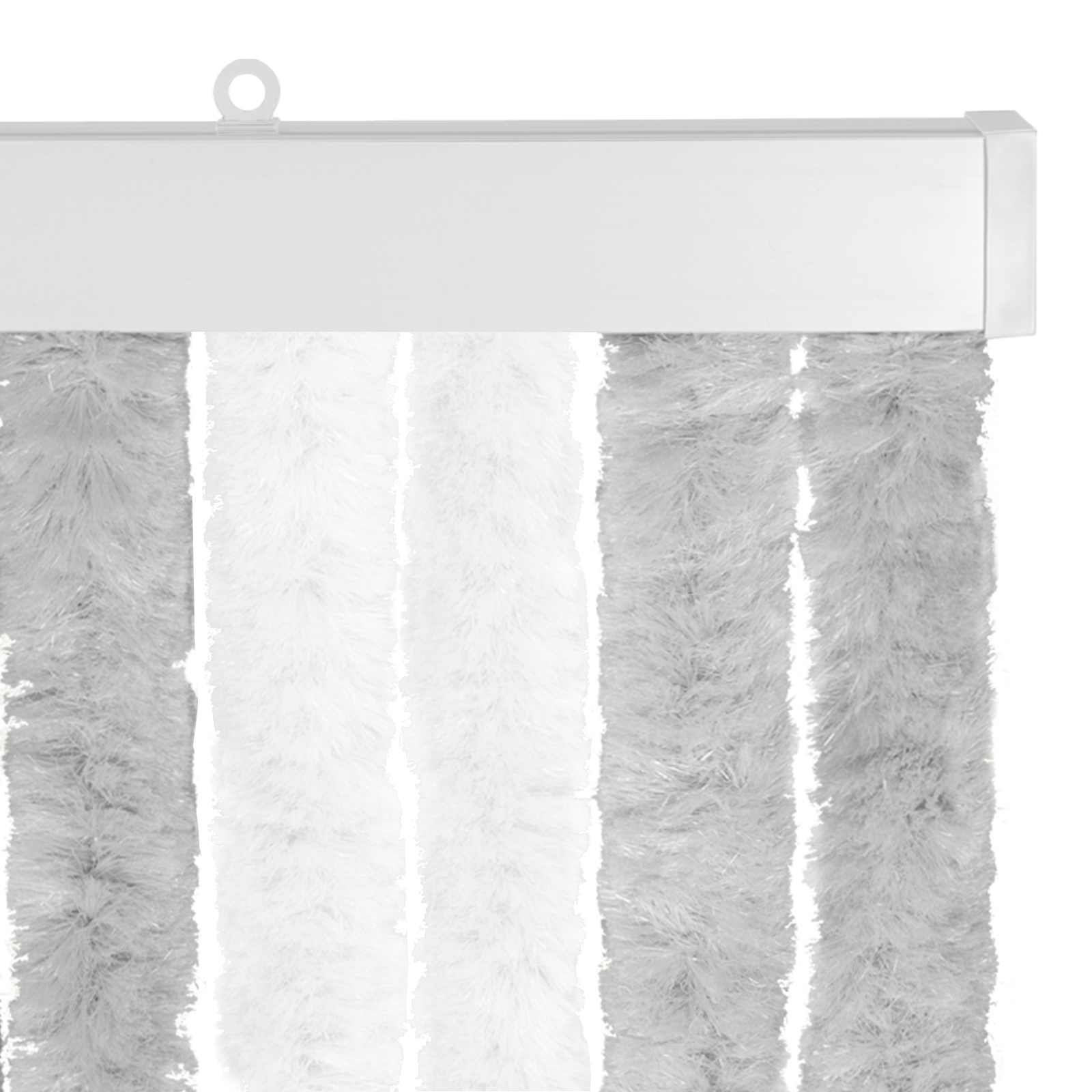 Insecten Gordijn Chenille Lichtgrijs en wit. 56 x 200 cm is nu te koop bij PeponiXL, paradijselijk wonen!
