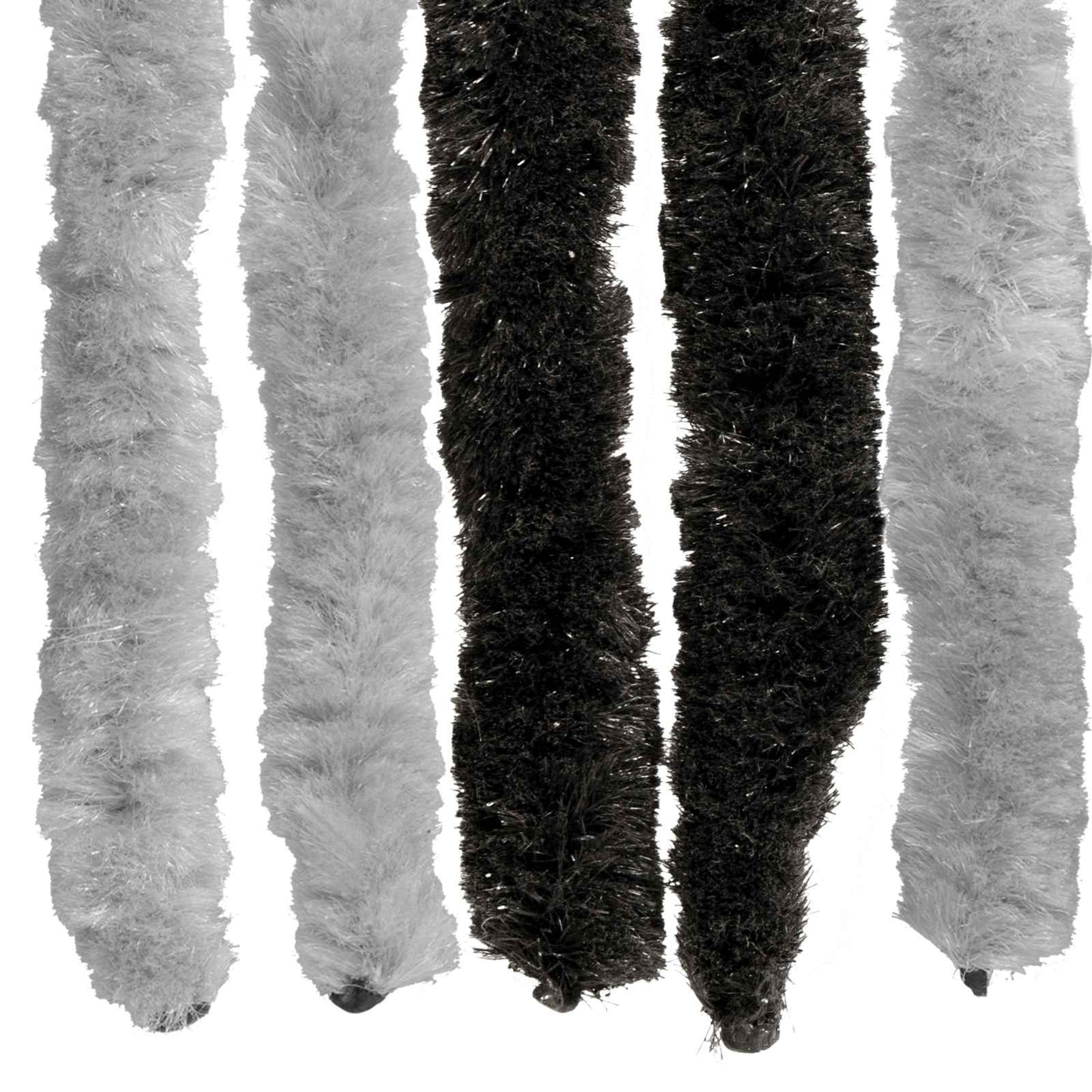 Insecten Gordijn Chenille Grijs en zwart 56 x 185 cm 100% PP is nu te koop bij PeponiXL, paradijselijk wonen!