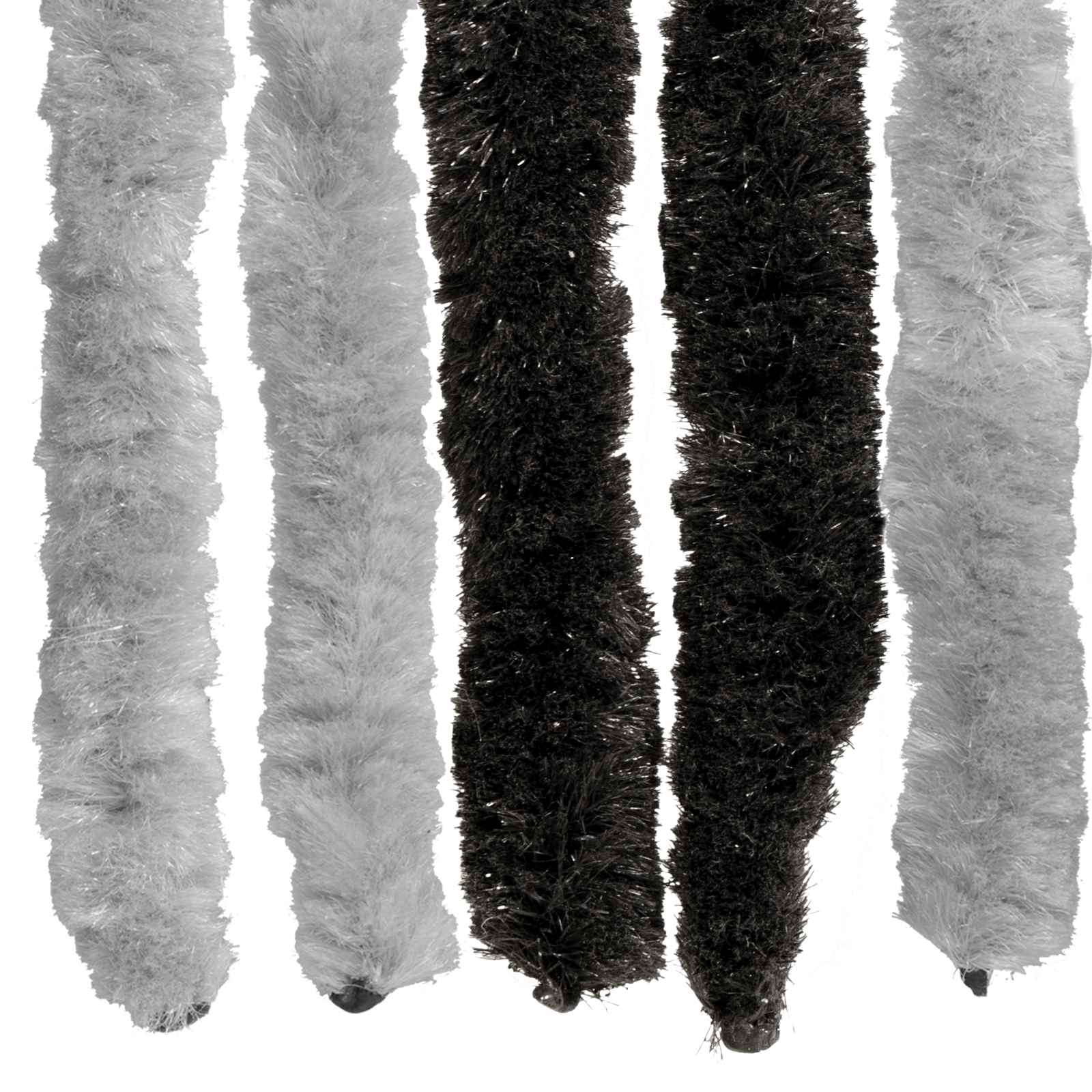 Insecten Gordijn Chenille Grijs en zwart 56 x 185 cm 100% PP is nu te koop bij PeponiXL, paradijselijk wonen!