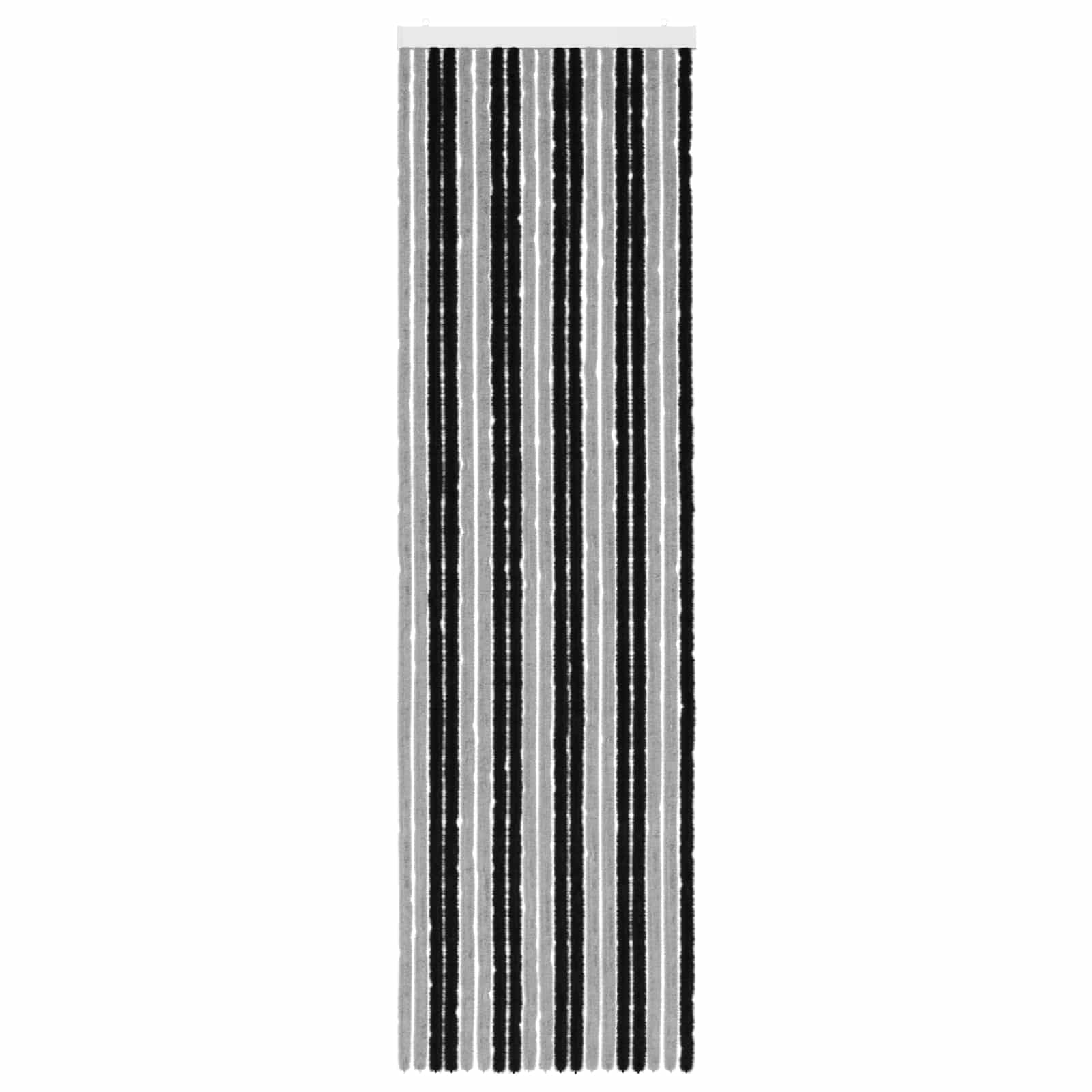 Insecten Gordijn Chenille Grijs en zwart 56 x 200 cm 100% PP is nu te koop bij PeponiXL, paradijselijk wonen!