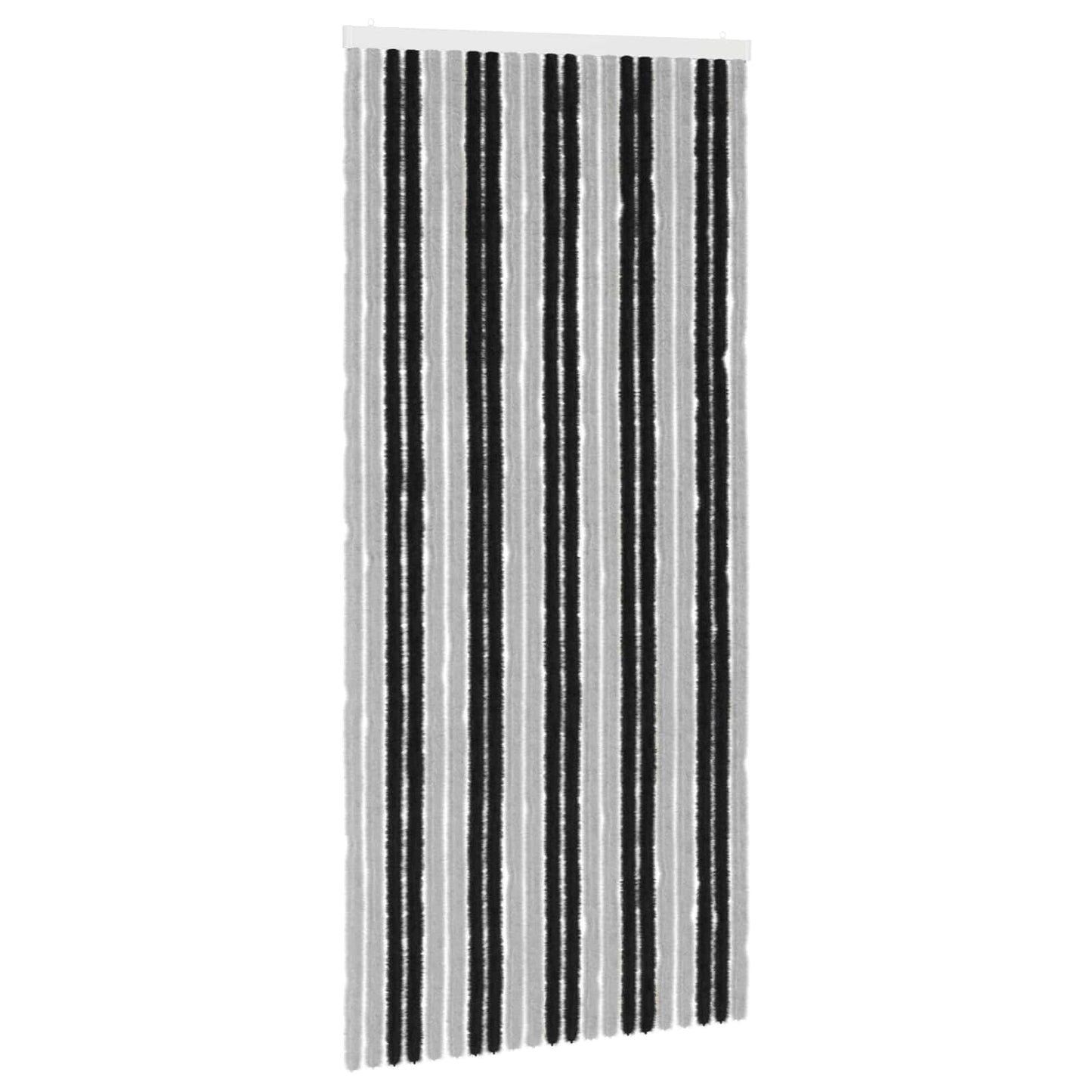 Insecten Gordijn Chenille Grijs en zwart 90 x 200 cm 100% PP is nu te koop bij PeponiXL, paradijselijk wonen!