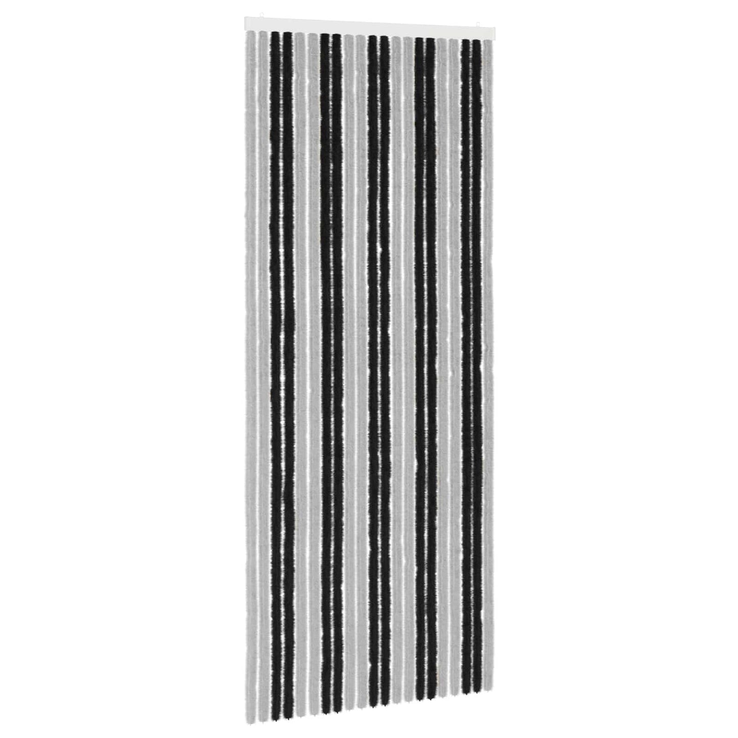 Insecten Gordijn Chenille Grijs en zwart 90 x 220 cm 100% PP is nu te koop bij PeponiXL, paradijselijk wonen!