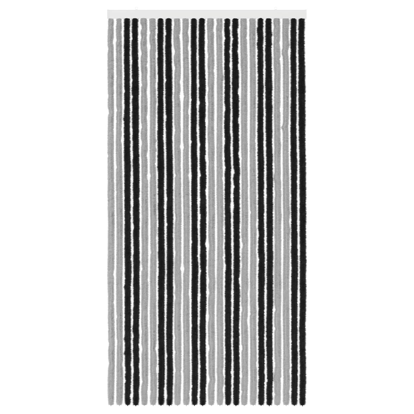 Insecten Gordijn Chenille Grijs en zwart 100 x 200 cm 100% PP is nu te koop bij PeponiXL, paradijselijk wonen!