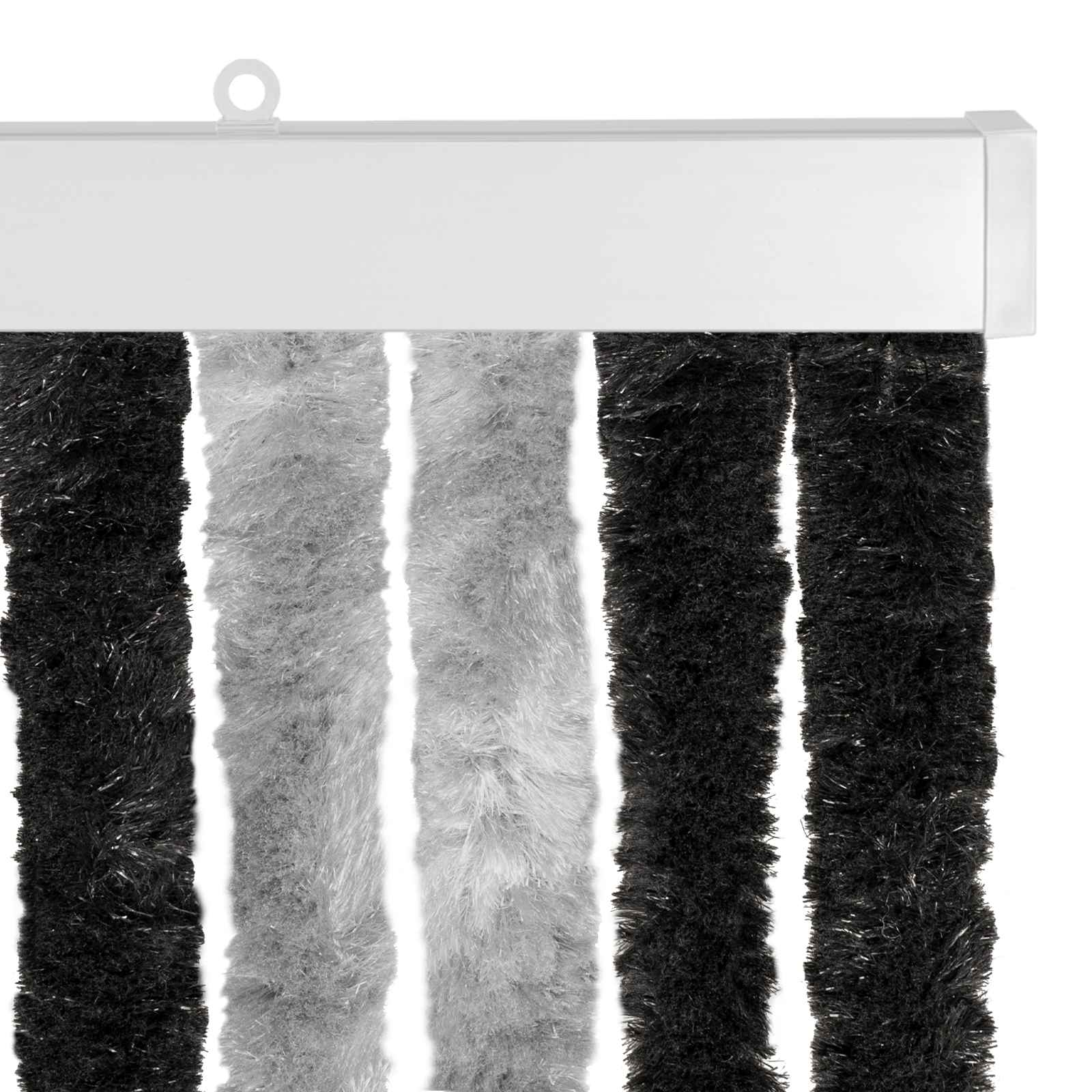 Insecten Gordijn Chenille Grijs en zwart 100 x 220 cm 100% PP is nu te koop bij PeponiXL, paradijselijk wonen!