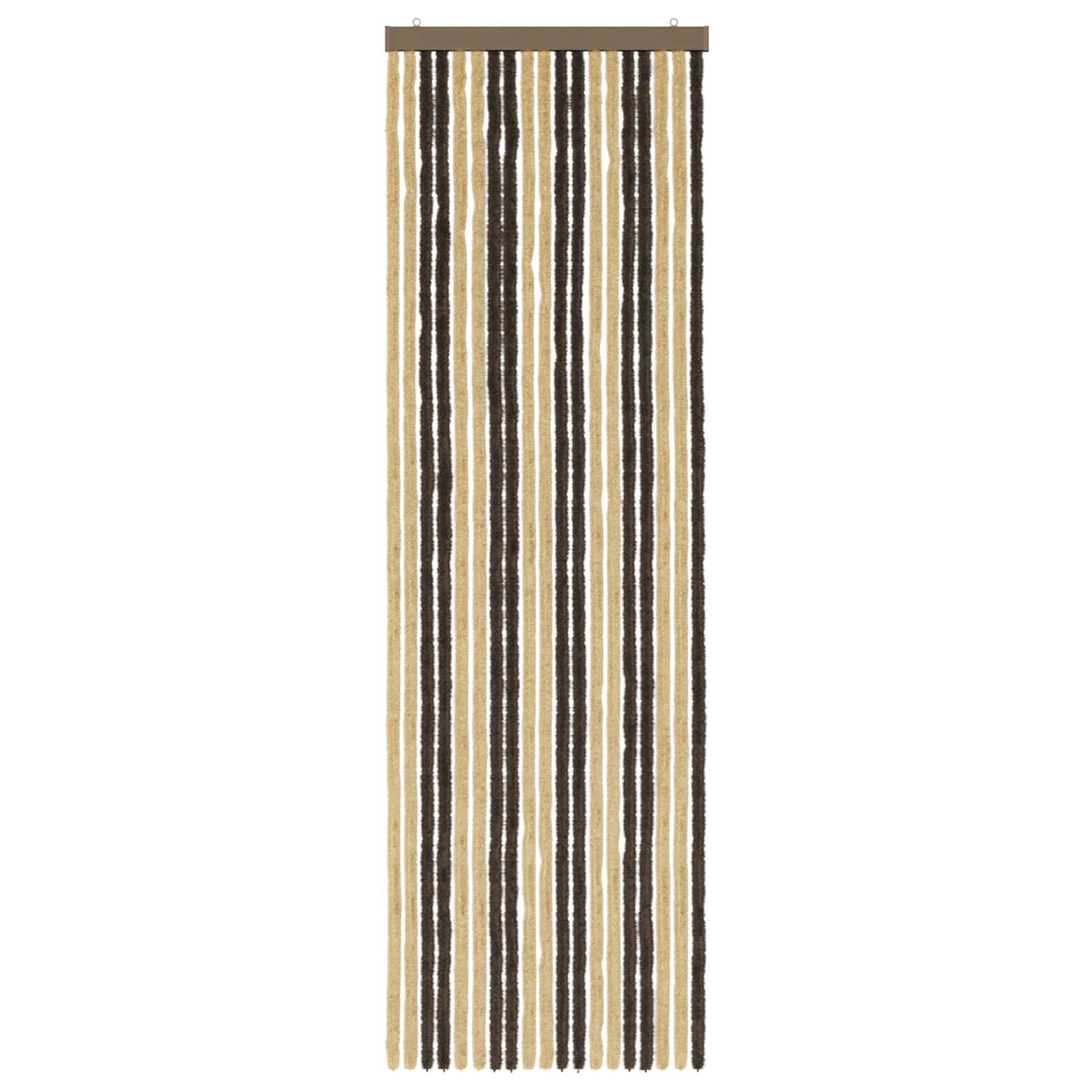 Insecten Gordijn Chenille Donkerbruin, Beige 56 x 185 cm is nu te koop bij PeponiXL, paradijselijk wonen!