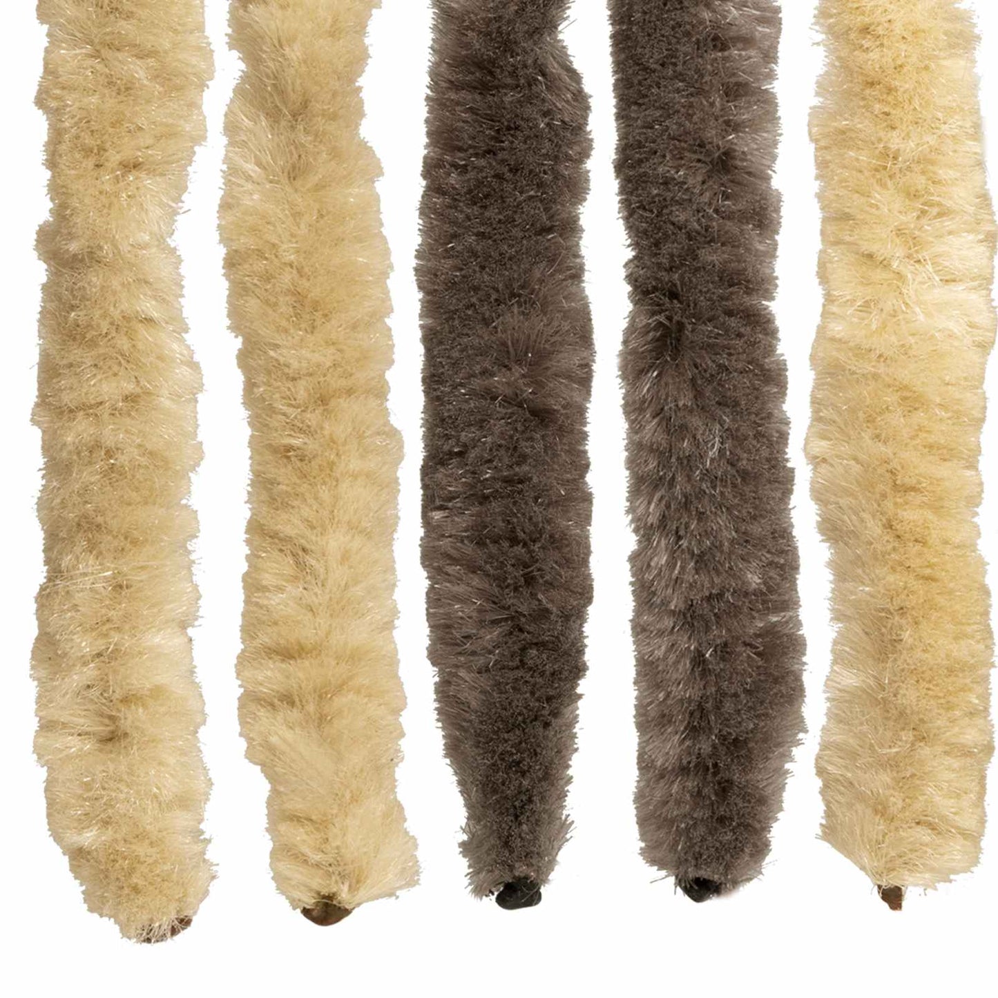 Insecten Gordijn Chenille Donkerbruin, Beige 56 x 200 cm is nu te koop bij PeponiXL, paradijselijk wonen!