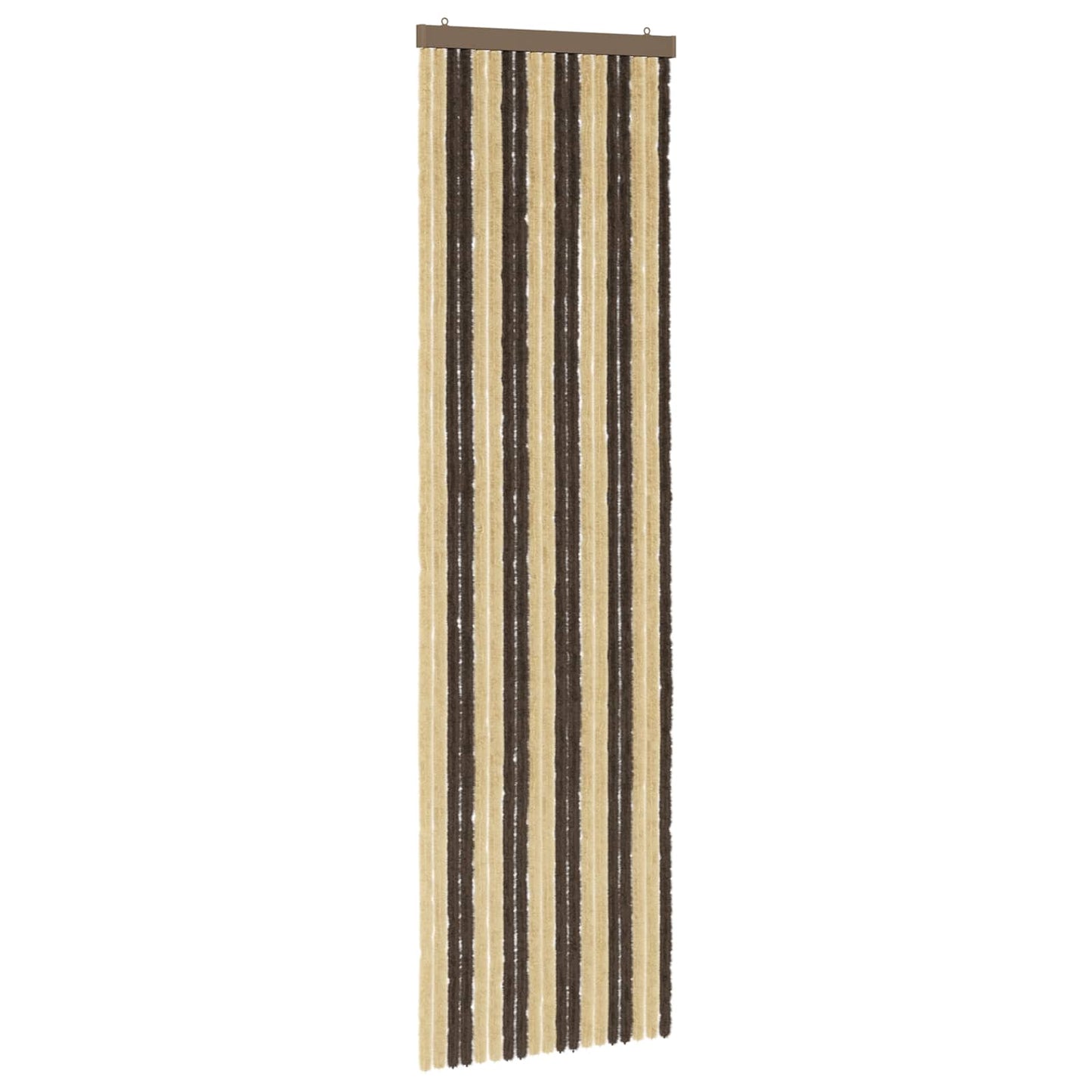 Insecten Gordijn Chenille Donkerbruin, Beige 56 x 200 cm is nu te koop bij PeponiXL, paradijselijk wonen!