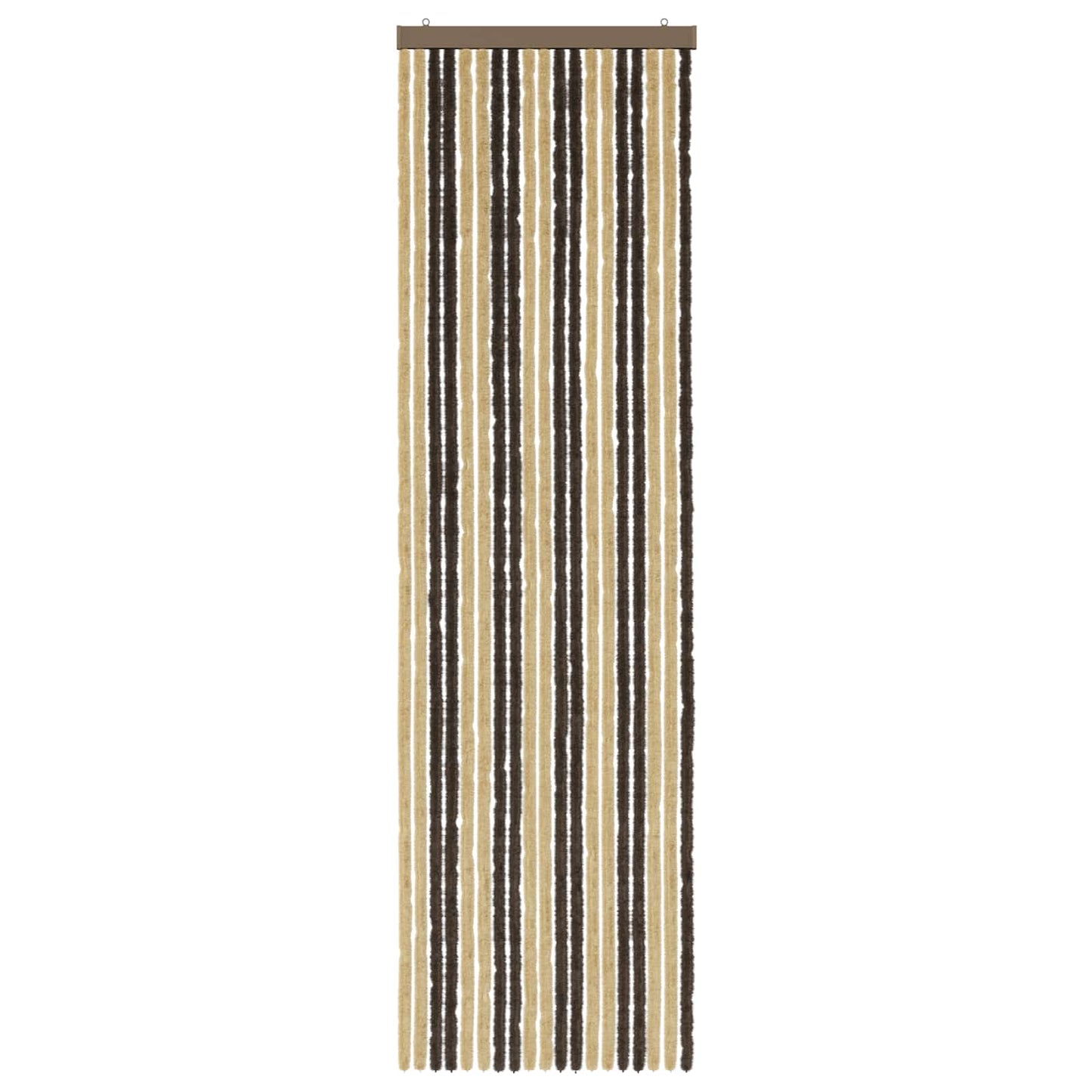 Insecten Gordijn Chenille Donkerbruin, Beige 56 x 200 cm is nu te koop bij PeponiXL, paradijselijk wonen!