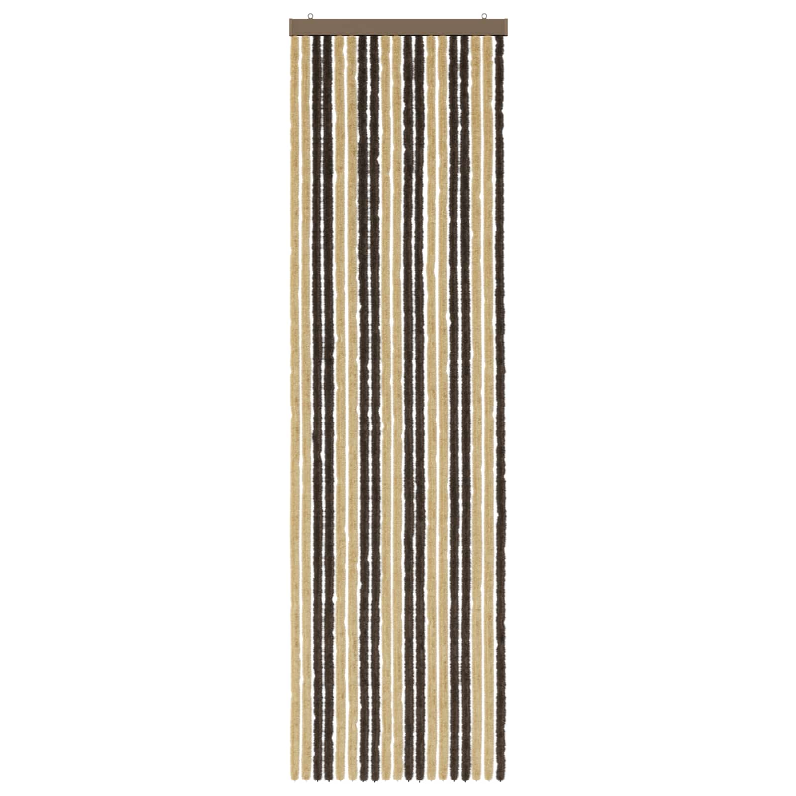 Insecten Gordijn Chenille Donkerbruin, Beige 56 x 200 cm is nu te koop bij PeponiXL, paradijselijk wonen!