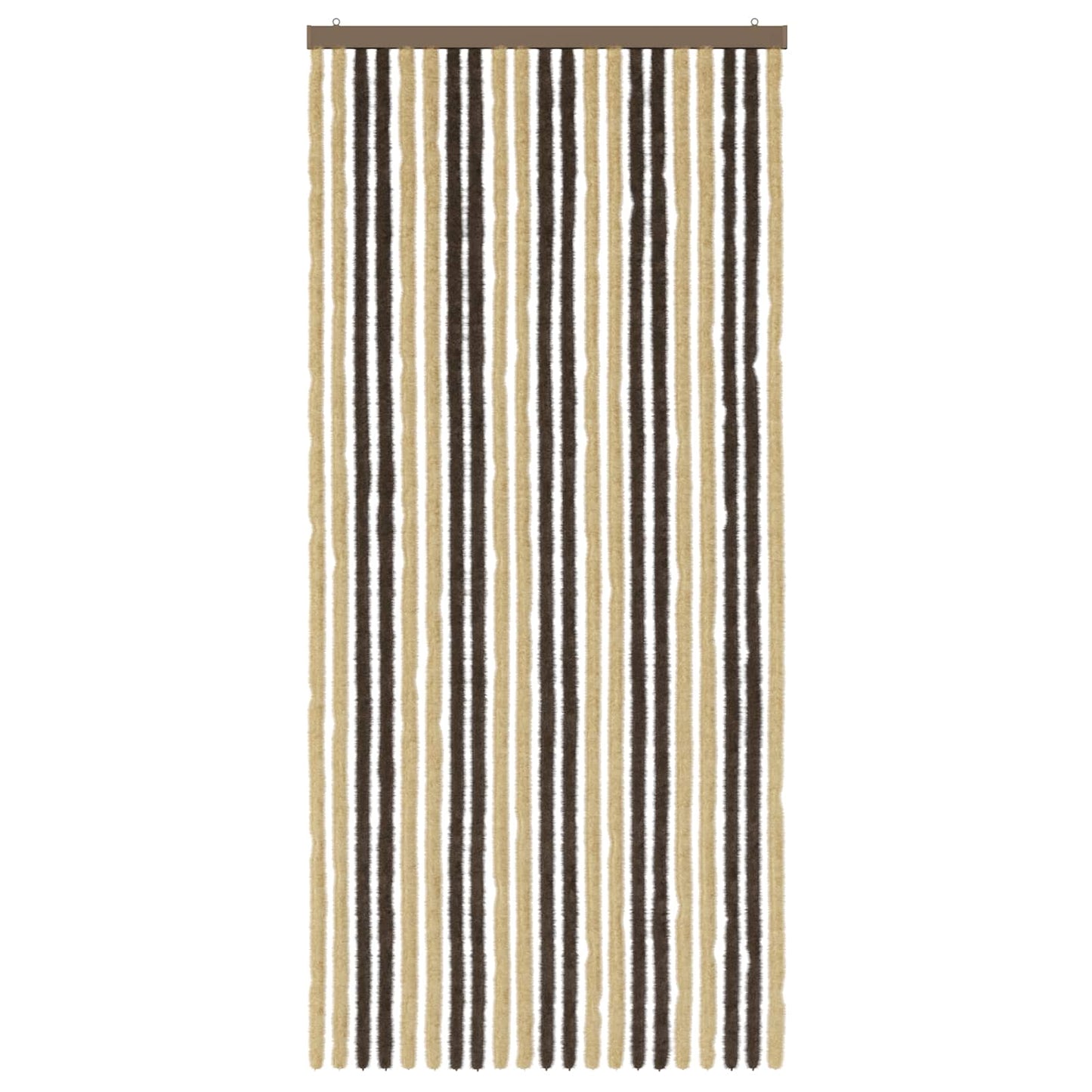 Insecten Gordijn Chenille Donkerbruin, Beige 90 x 200 cm is nu te koop bij PeponiXL, paradijselijk wonen!