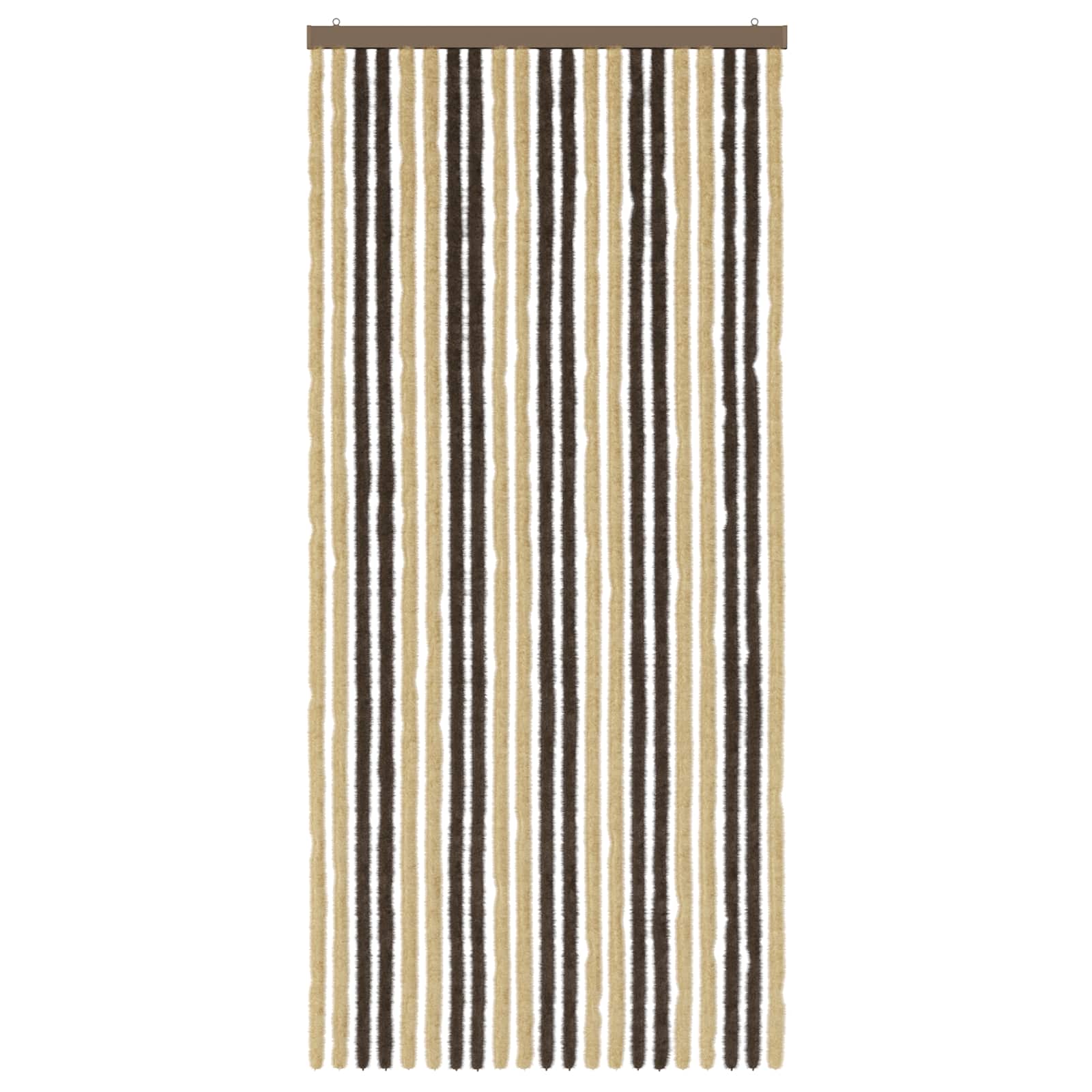 Insecten Gordijn Chenille Donkerbruin, Beige 90 x 200 cm is nu te koop bij PeponiXL, paradijselijk wonen!