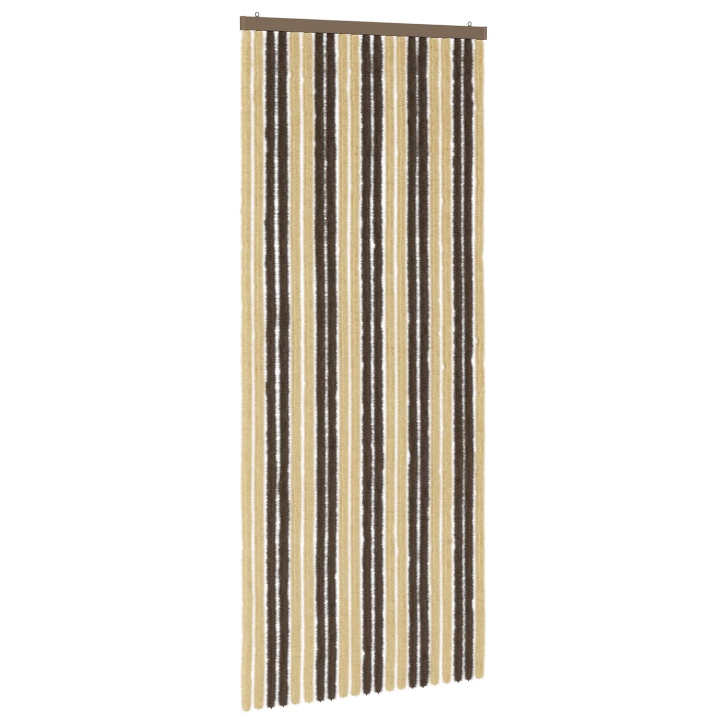 Insecten Gordijn Chenille Donkerbruin, Beige 90 x 220 cm is nu te koop bij PeponiXL, paradijselijk wonen!
