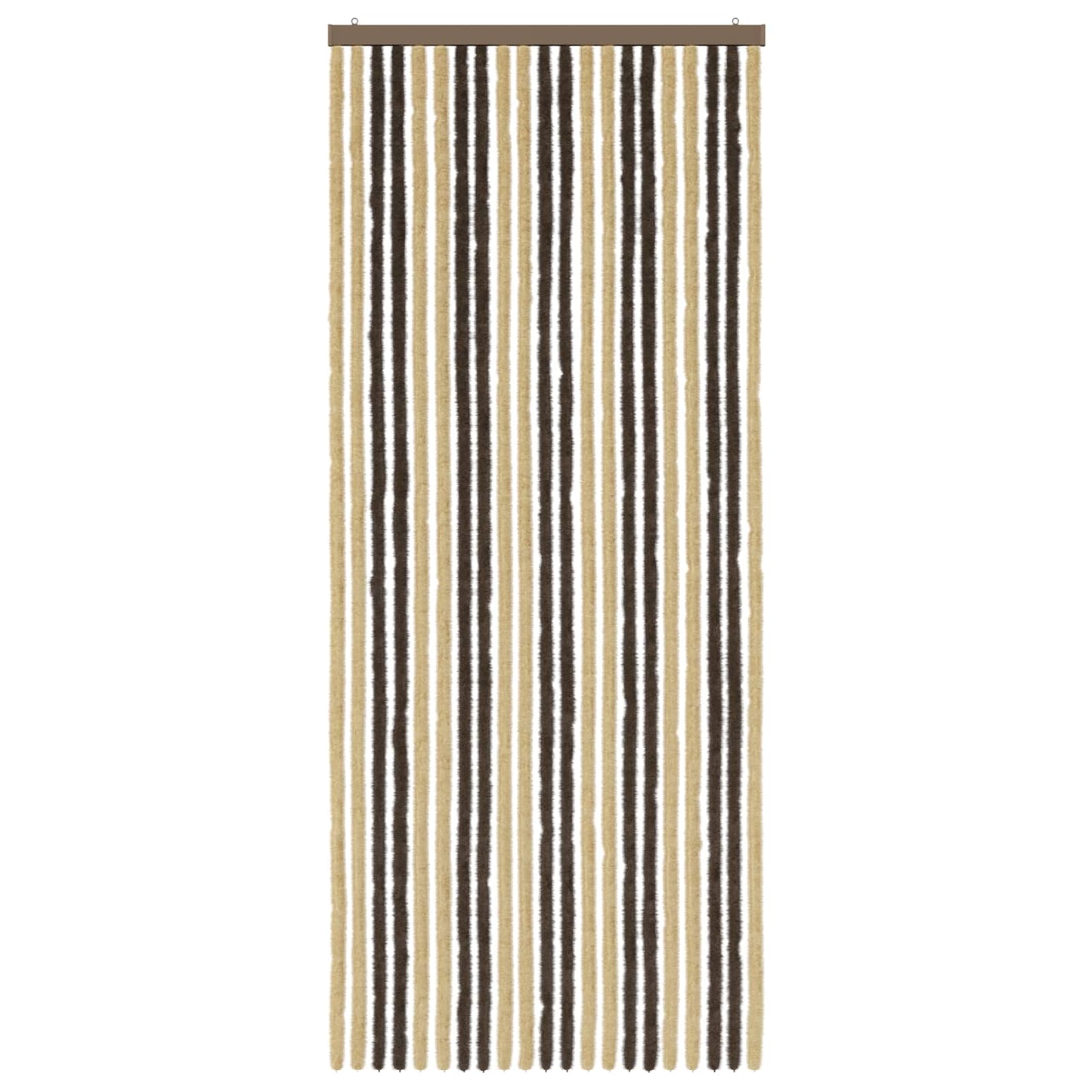 Insecten Gordijn Chenille Donkerbruin, Beige 90 x 220 cm is nu te koop bij PeponiXL, paradijselijk wonen!