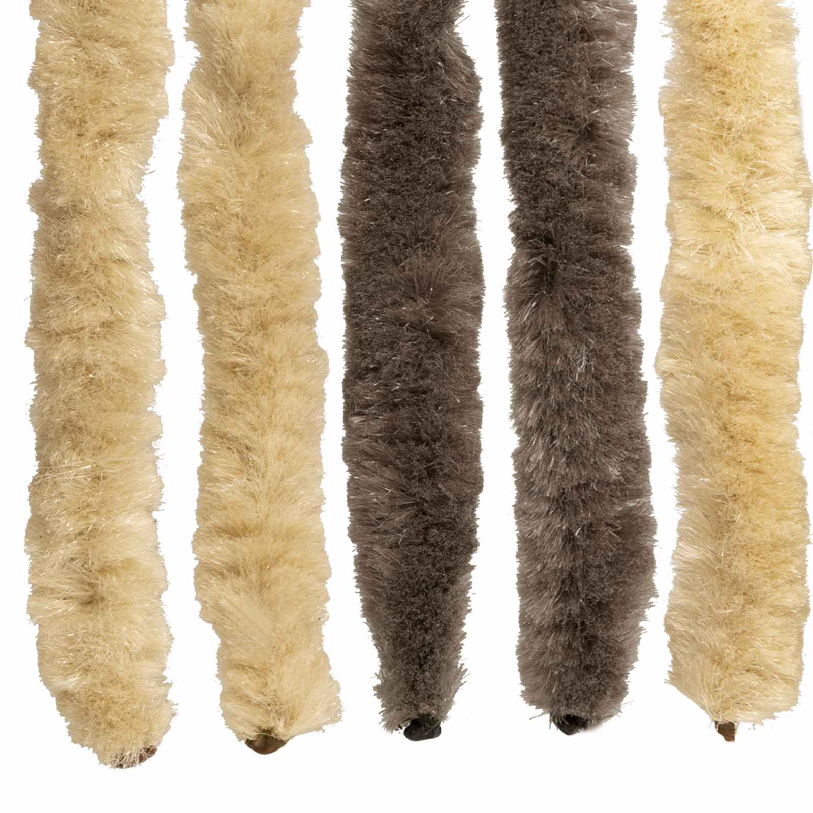 Insecten Gordijn Chenille Donkerbruin, Beige 100 x 200 cm is nu te koop bij PeponiXL, paradijselijk wonen!