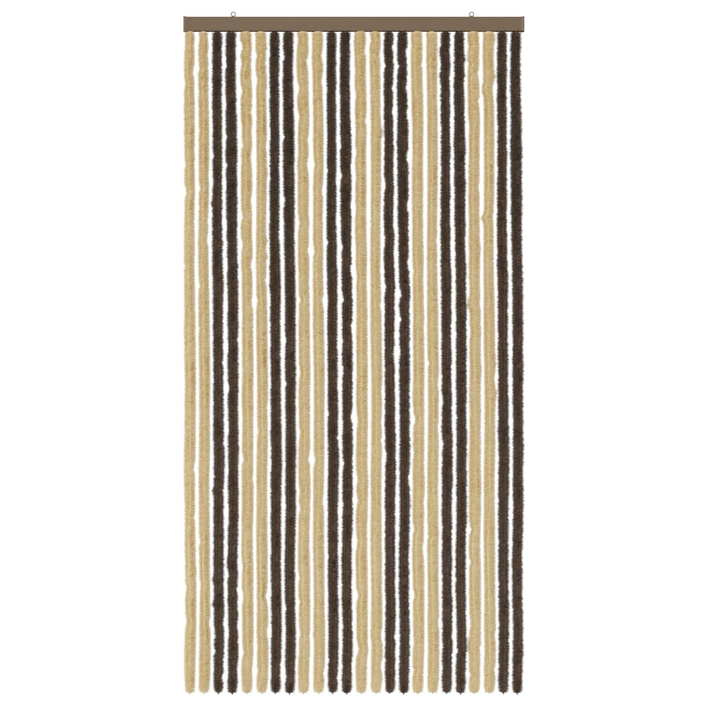 Insecten Gordijn Chenille Donkerbruin, Beige 100 x 200 cm is nu te koop bij PeponiXL, paradijselijk wonen!