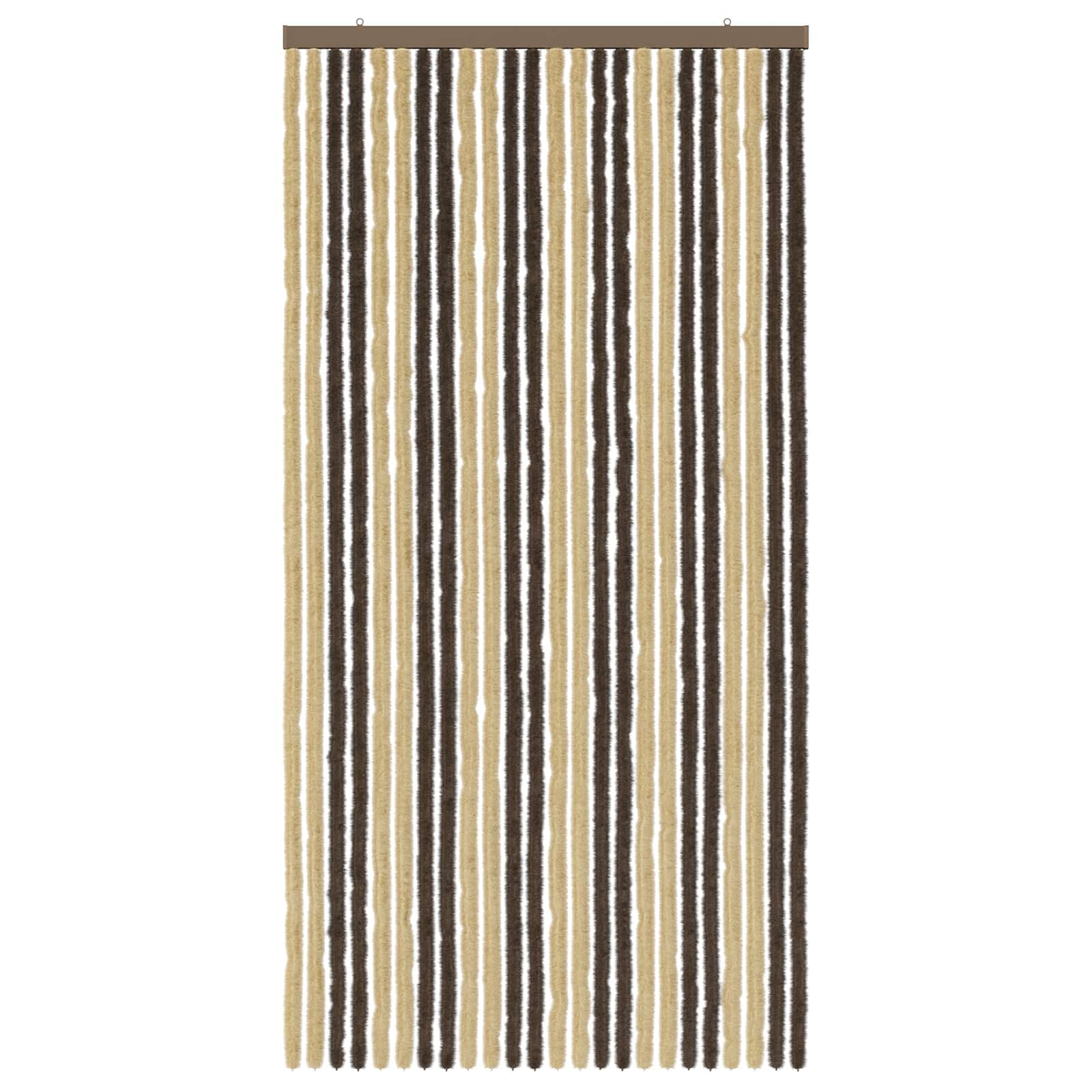 Insecten Gordijn Chenille Donkerbruin, Beige 100 x 200 cm is nu te koop bij PeponiXL, paradijselijk wonen!