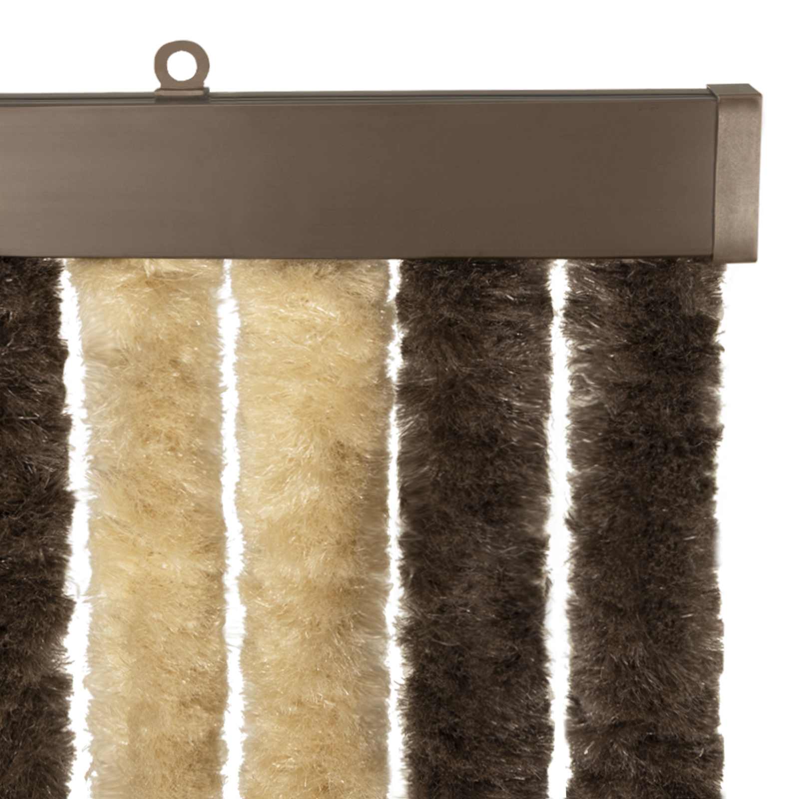 Insecten Gordijn Chenille Donkerbruin, Beige 100 x 220 cm is nu te koop bij PeponiXL, paradijselijk wonen!