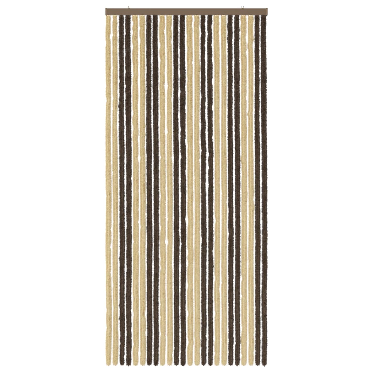 Insecten Gordijn Chenille Donkerbruin, Beige 100 x 220 cm is nu te koop bij PeponiXL, paradijselijk wonen!