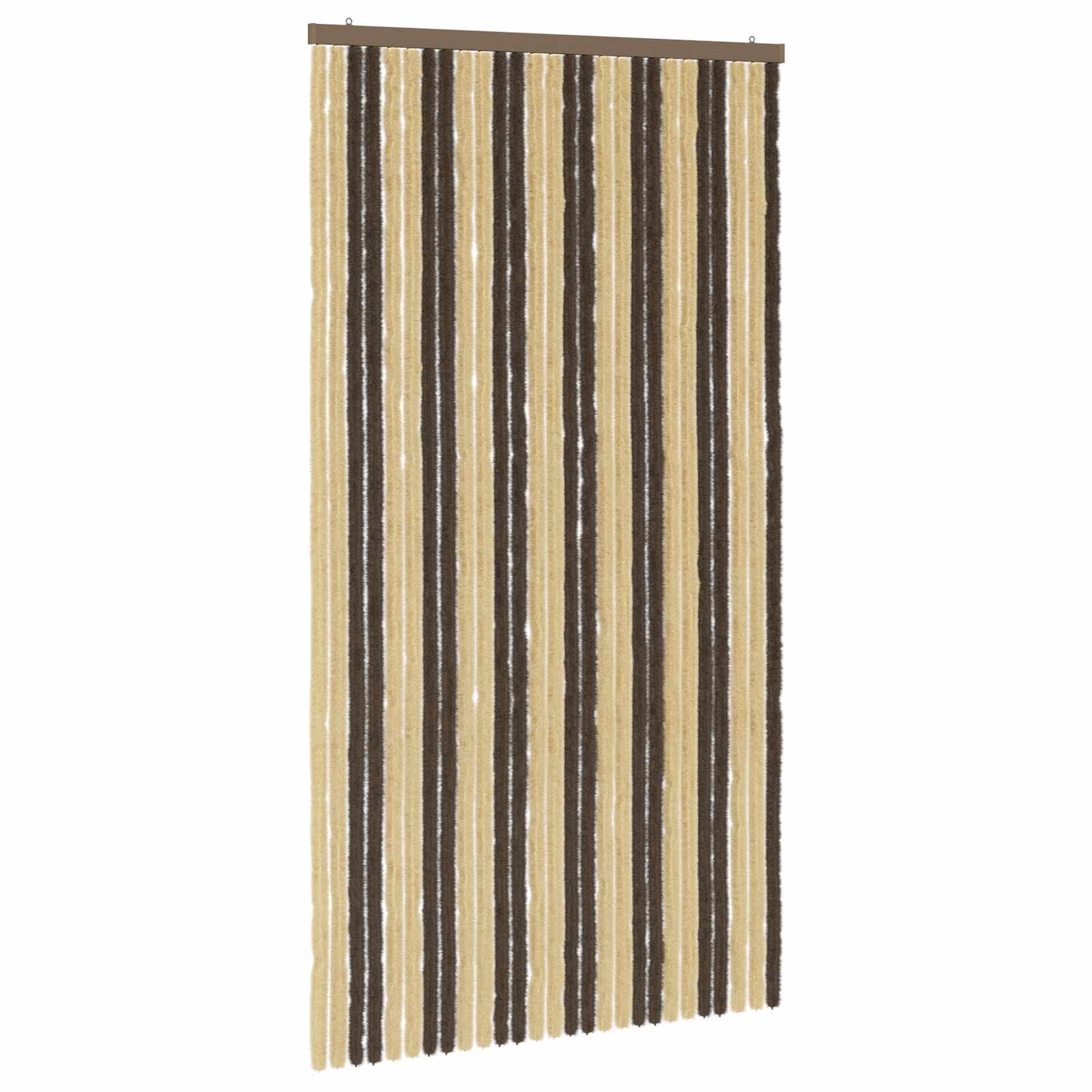 Insecten Gordijn Chenille Donkerbruin, Beige 118 x 220 cm is nu te koop bij PeponiXL, paradijselijk wonen!
