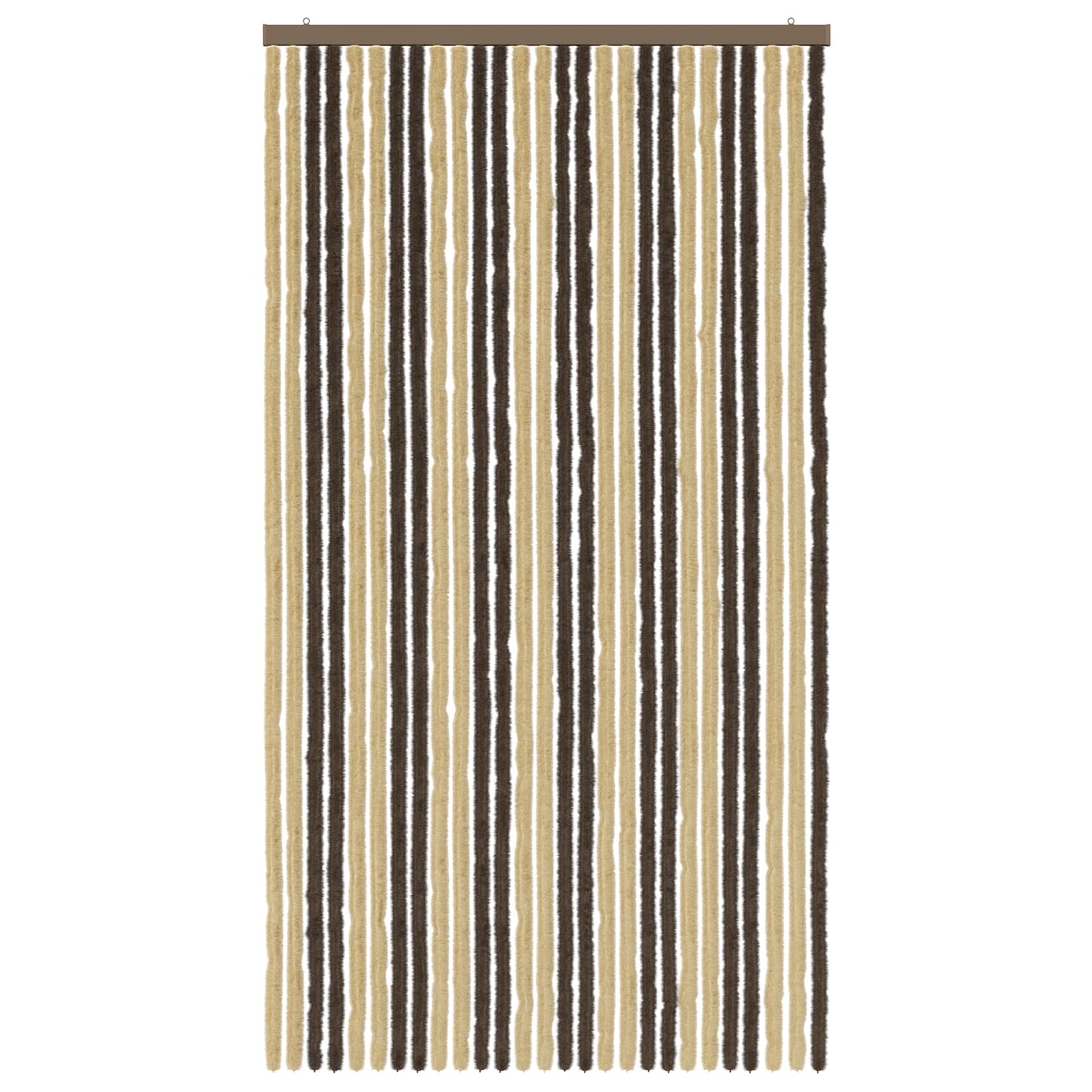 Insecten Gordijn Chenille Donkerbruin, Beige 118 x 220 cm is nu te koop bij PeponiXL, paradijselijk wonen!