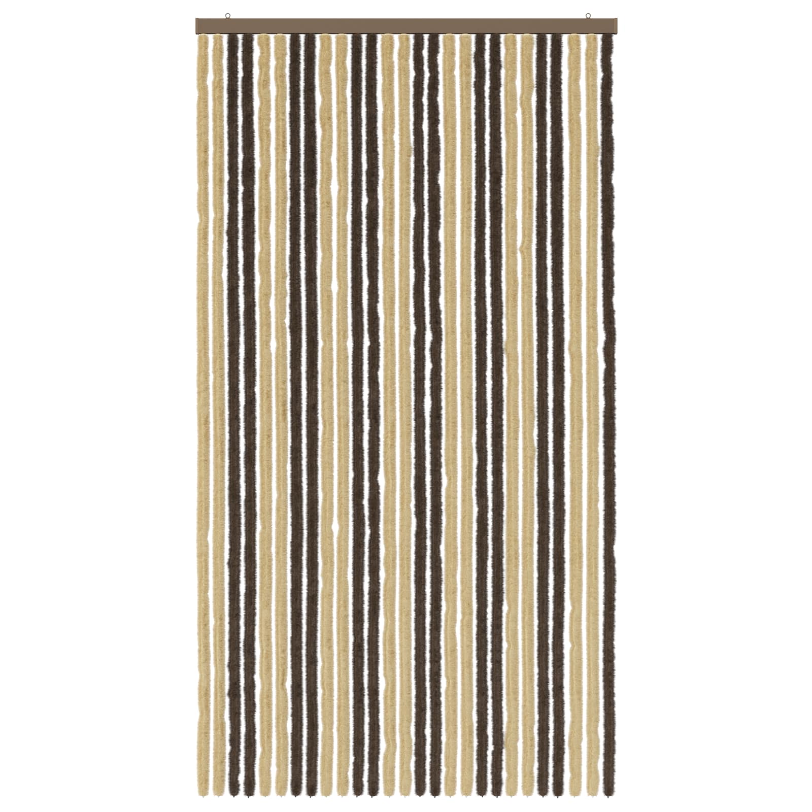 Insecten Gordijn Chenille Donkerbruin, Beige 118 x 220 cm is nu te koop bij PeponiXL, paradijselijk wonen!
