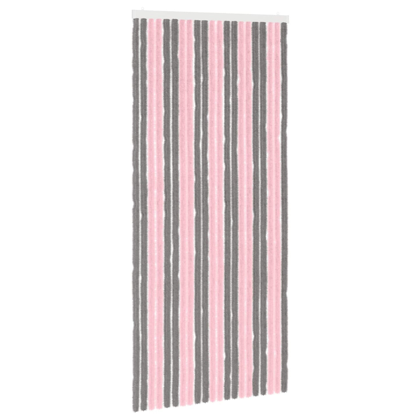 Insecten Gordijn Chenille Zilvergrijs en Roze 90 x 200 cm is nu te koop bij PeponiXL, paradijselijk wonen!