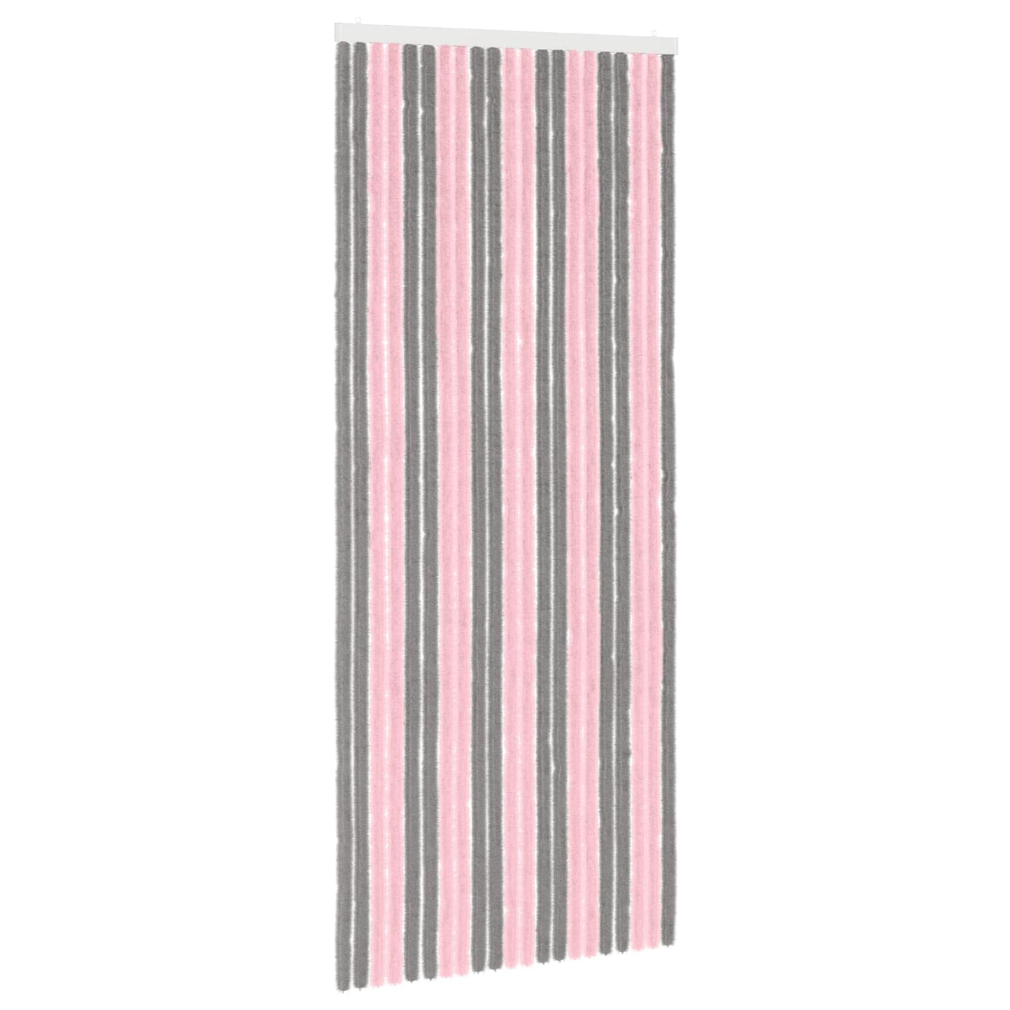 Insecten Gordijn Chenille Zilvergrijs en Roze 90 x 220 cm is nu te koop bij PeponiXL, paradijselijk wonen!
