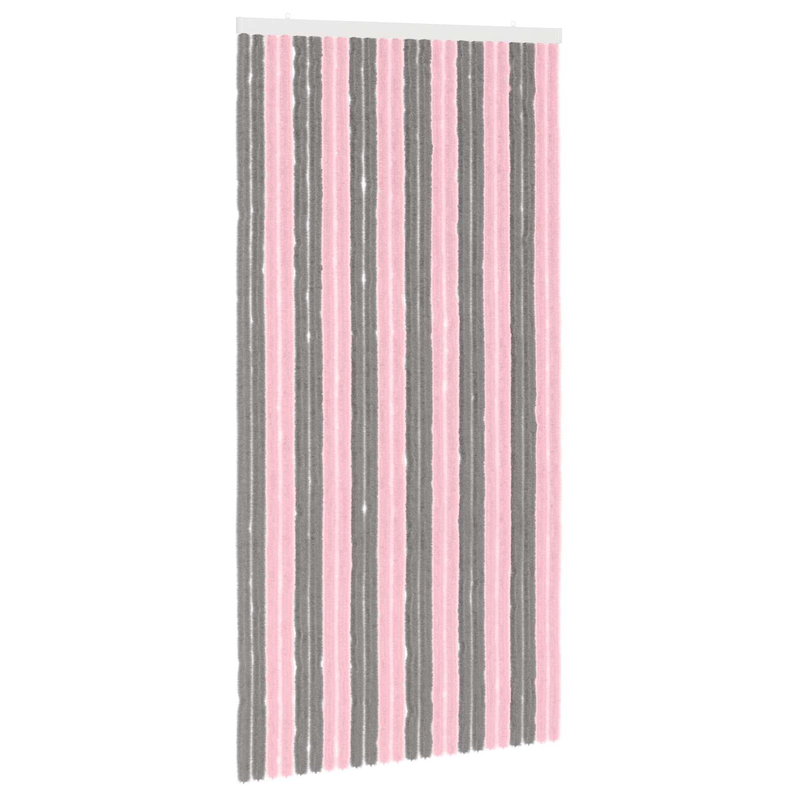 Insecten Gordijn Chenille Zilvergrijs en Roze 100 x 200 cm is nu te koop bij PeponiXL, paradijselijk wonen!