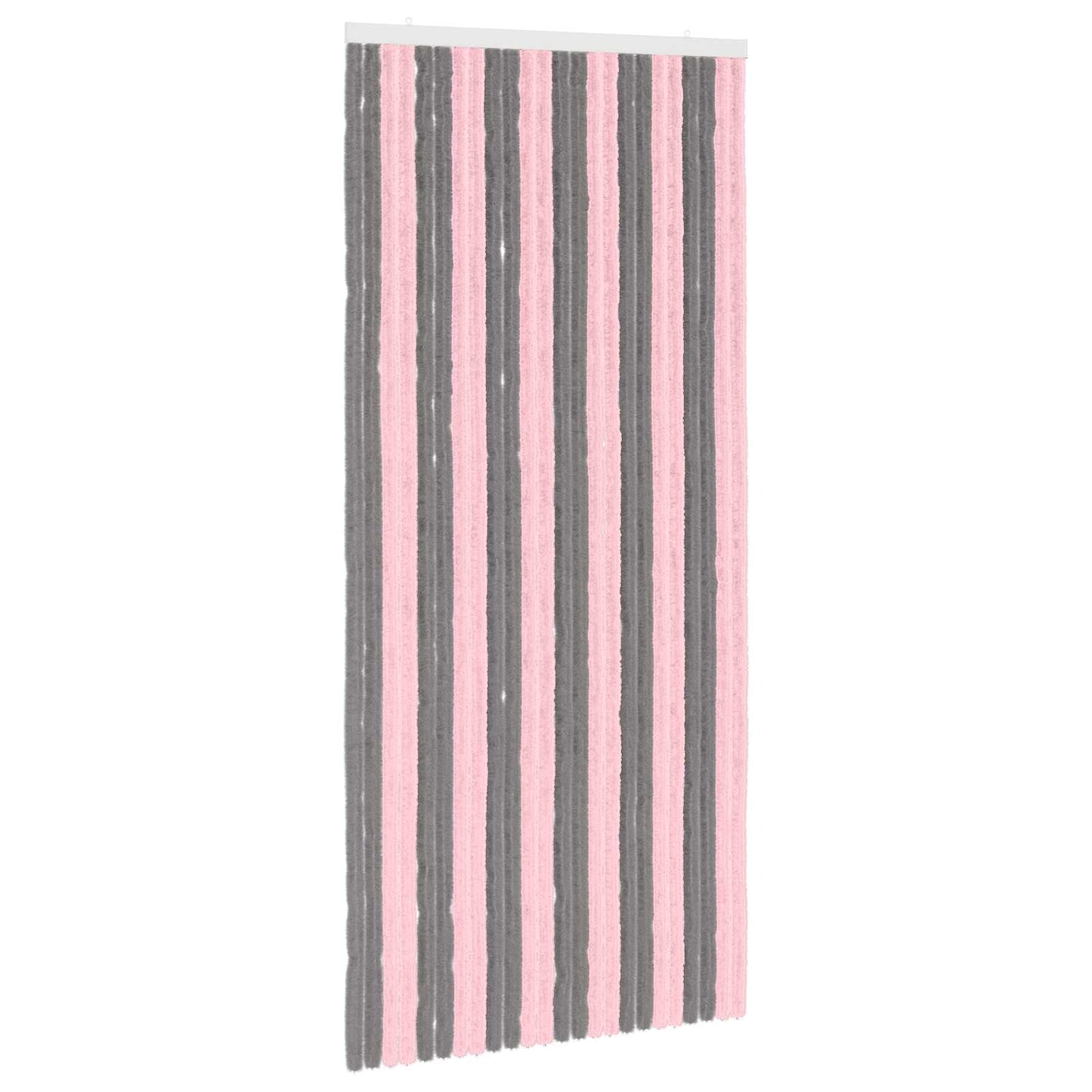 Insecten Gordijn Chenille Zilvergrijs en Roze 100 x 220 cm is nu te koop bij PeponiXL, paradijselijk wonen!