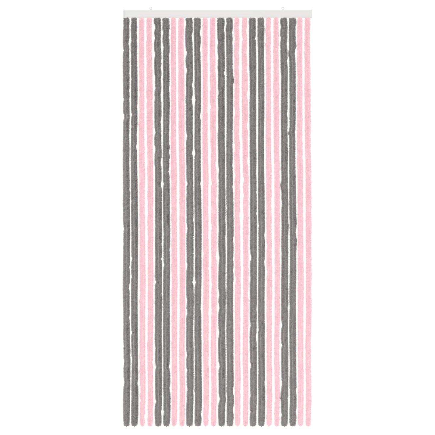 Insecten Gordijn Chenille Zilvergrijs en Roze 100 x 220 cm is nu te koop bij PeponiXL, paradijselijk wonen!
