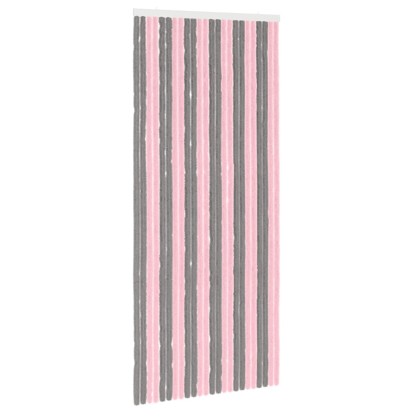 Insecten Gordijn Chenille Zilvergrijs en Roze 100 x 230 cm is nu te koop bij PeponiXL, paradijselijk wonen!