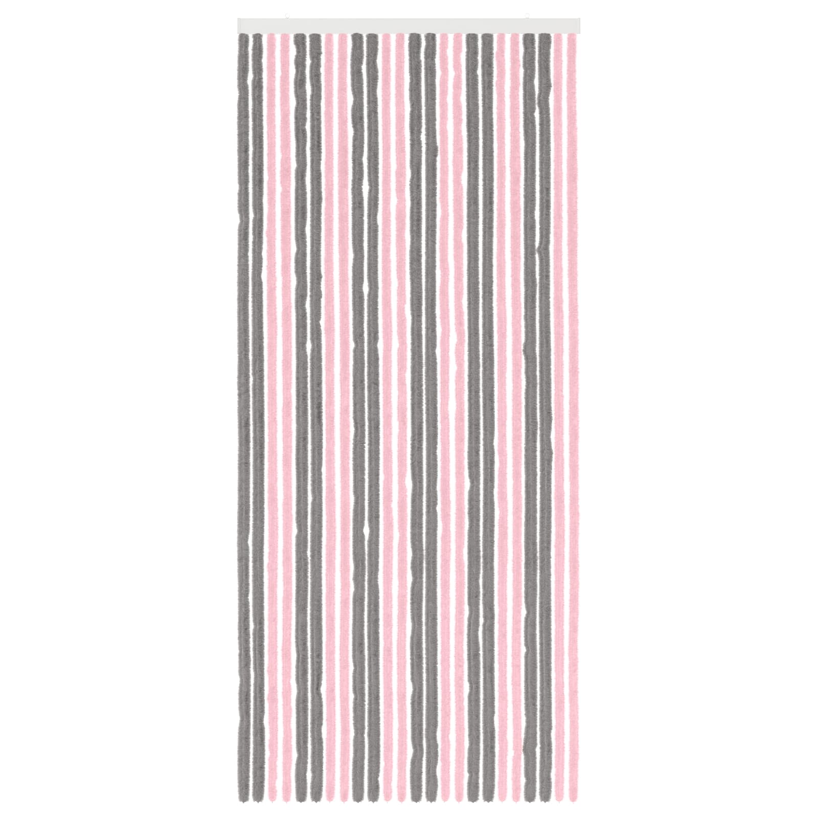 Insecten Gordijn Chenille Zilvergrijs en Roze 100 x 230 cm is nu te koop bij PeponiXL, paradijselijk wonen!