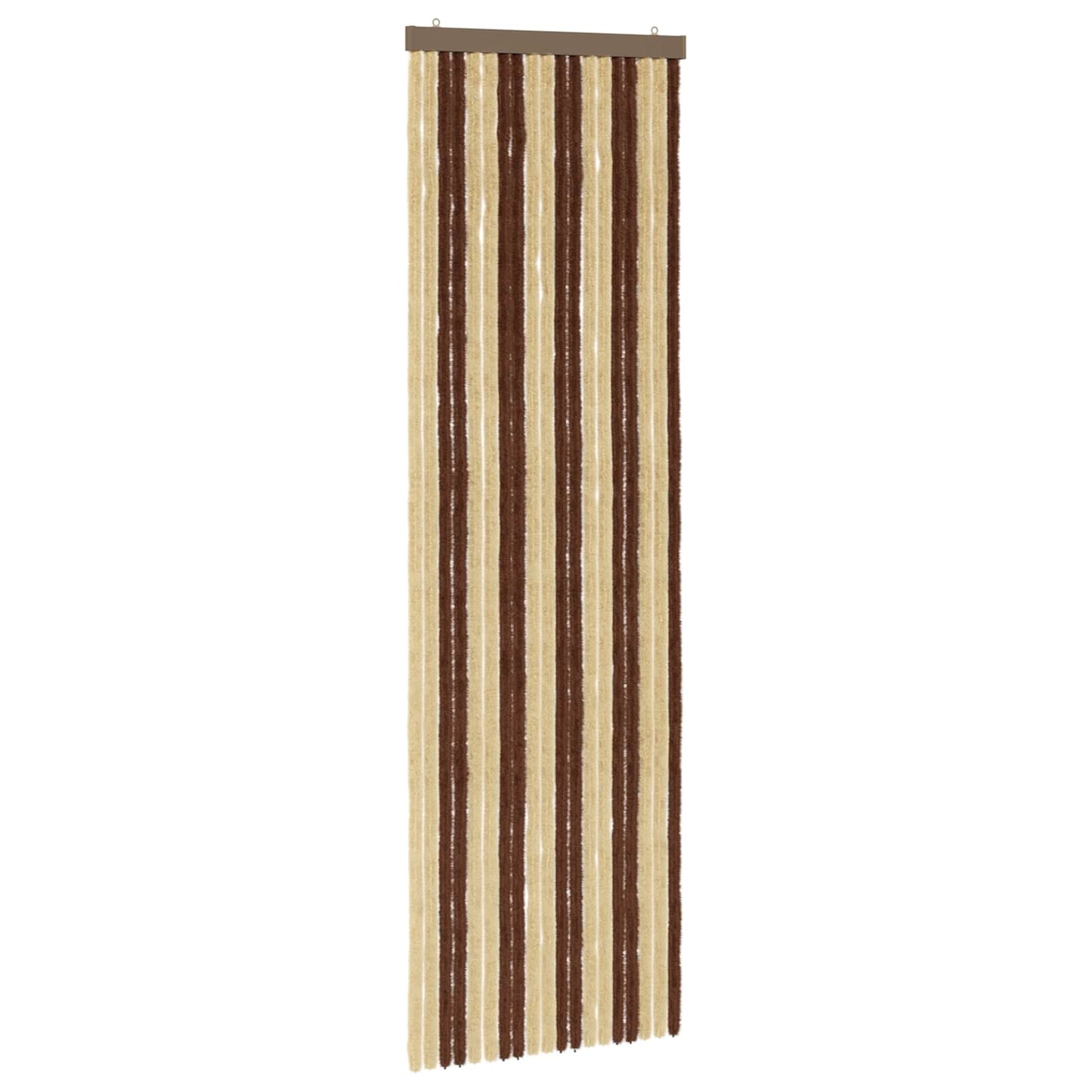 Insecten Gordijn Chenille Bruin en beige 56 x 185 cm 100% PP is nu te koop bij PeponiXL, paradijselijk wonen!