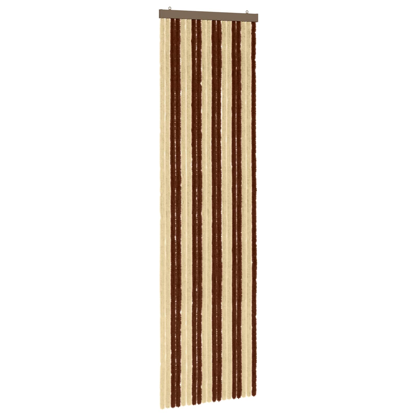 Insecten Gordijn Chenille Bruin en beige 56 x 200 cm 100% PP is nu te koop bij PeponiXL, paradijselijk wonen!