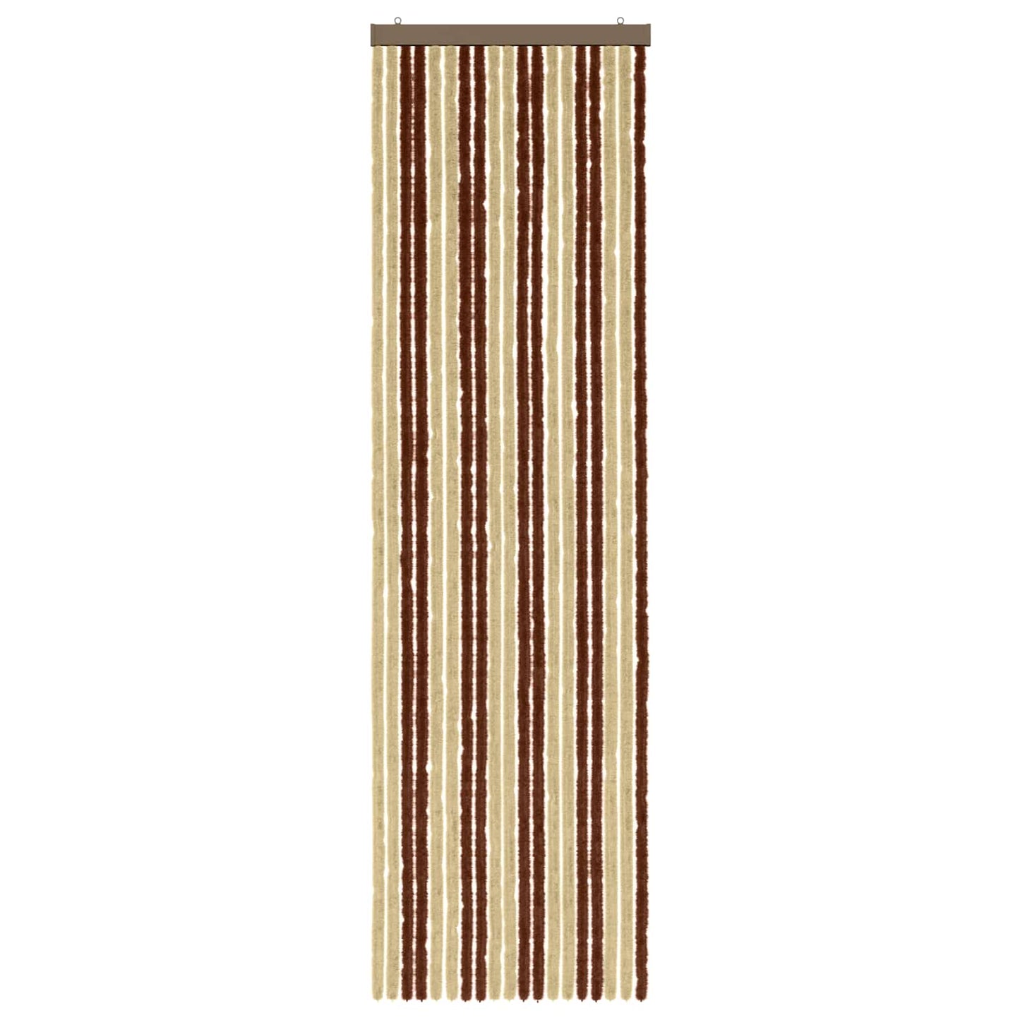 Insecten Gordijn Chenille Bruin en beige 56 x 200 cm 100% PP is nu te koop bij PeponiXL, paradijselijk wonen!