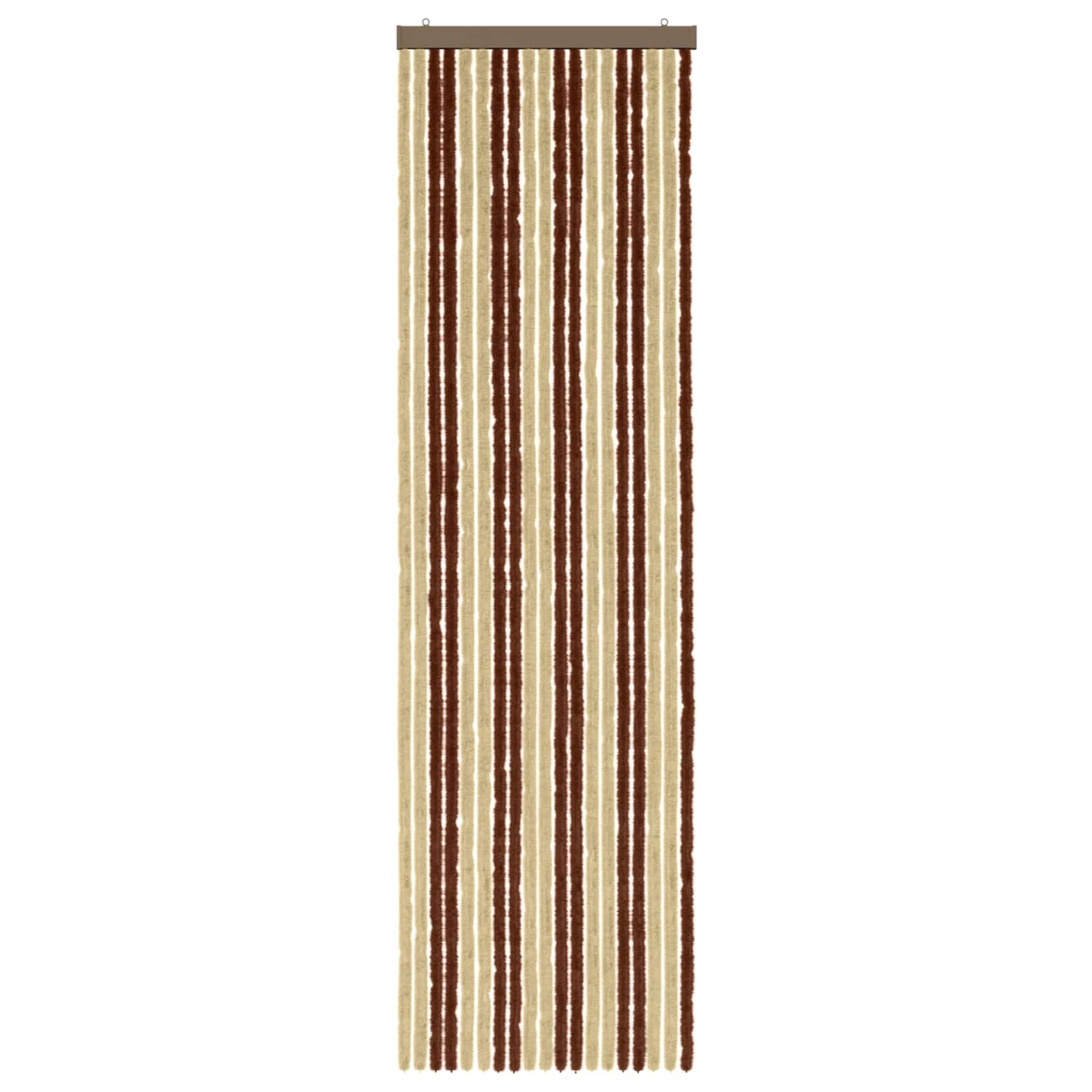 Insecten Gordijn Chenille Bruin en beige 56 x 200 cm 100% PP is nu te koop bij PeponiXL, paradijselijk wonen!