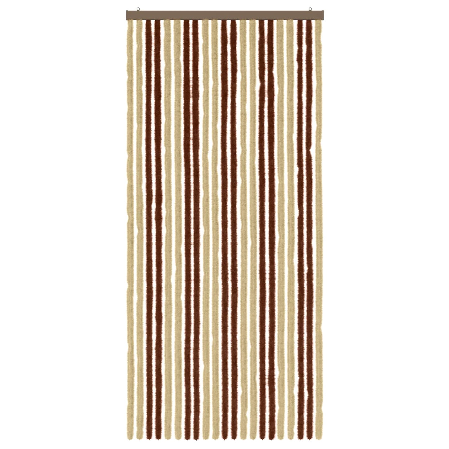 Insecten Gordijn Chenille Bruin en beige 90 x 200 cm 100% PP is nu te koop bij PeponiXL, paradijselijk wonen!