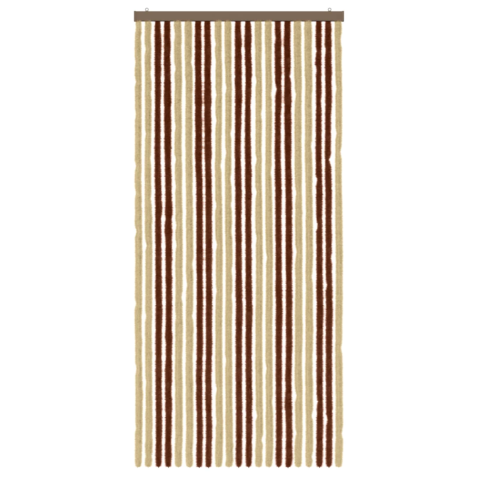 Insecten Gordijn Chenille Bruin en beige 90 x 200 cm 100% PP is nu te koop bij PeponiXL, paradijselijk wonen!