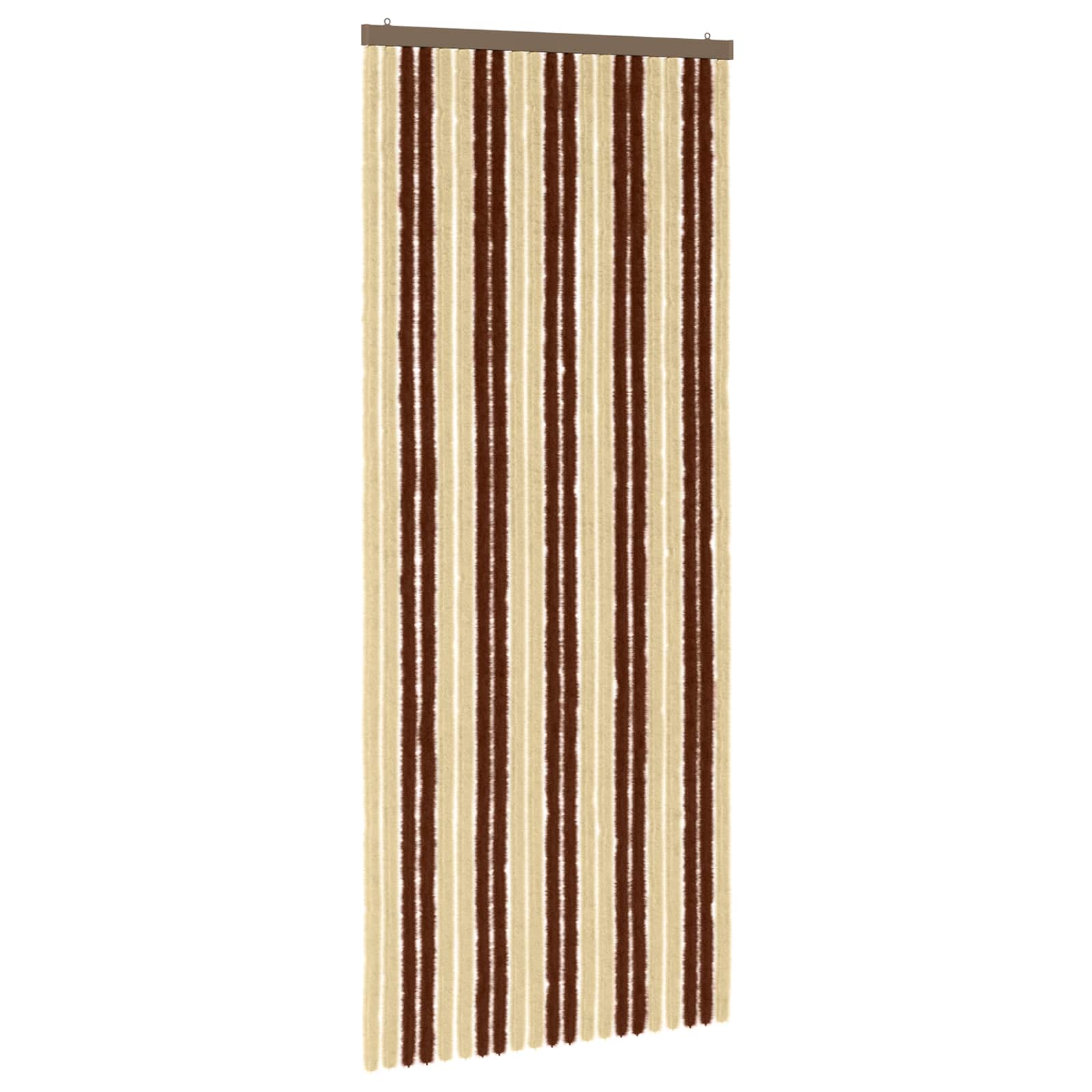 Insecten Gordijn Chenille Bruin en beige 90 x 220 cm 100% PP is nu te koop bij PeponiXL, paradijselijk wonen!