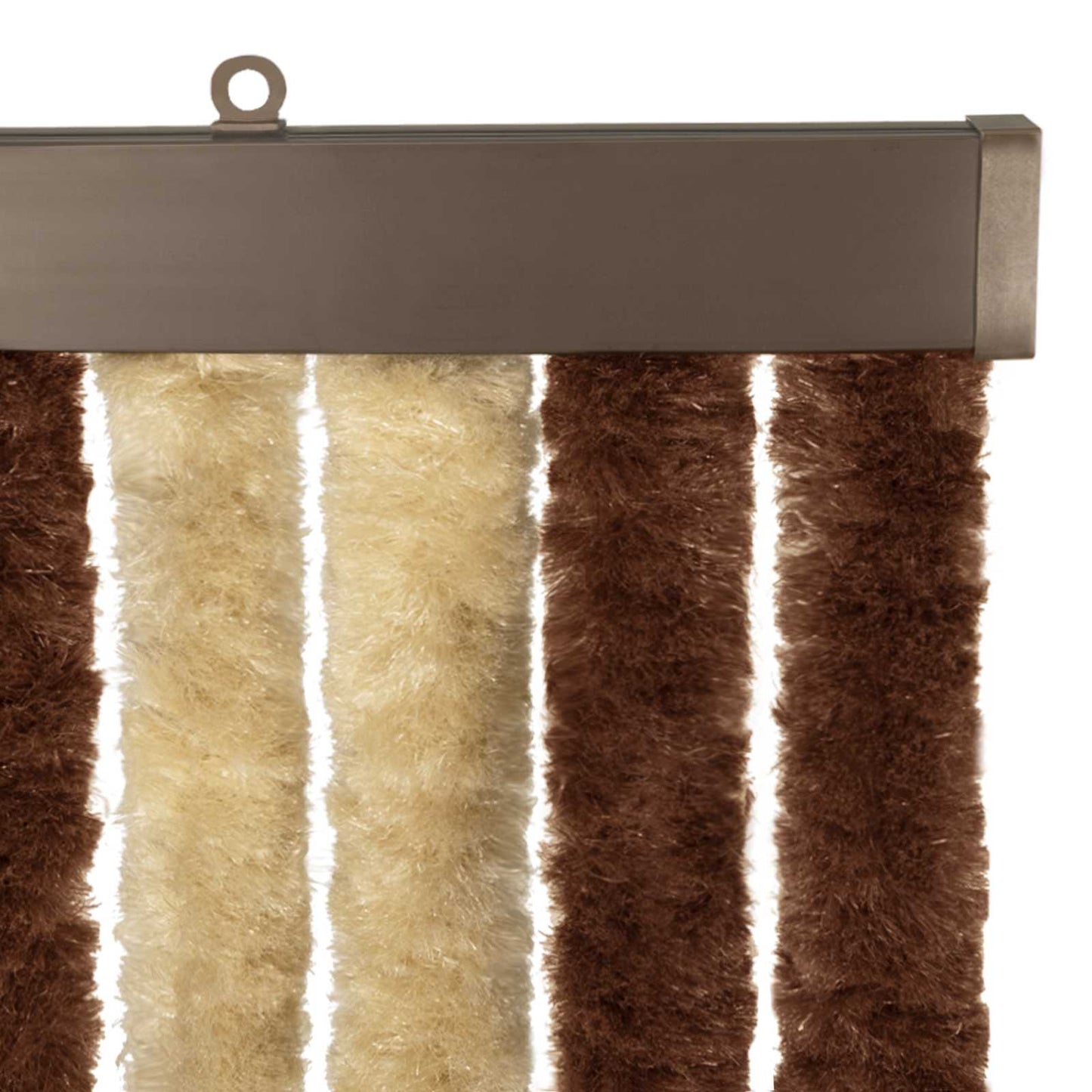 Insecten Gordijn Chenille Bruin en beige 100 x 200 cm 100% PP is nu te koop bij PeponiXL, paradijselijk wonen!