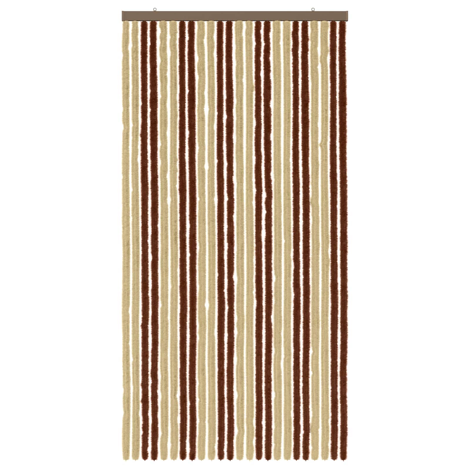 Insecten Gordijn Chenille Bruin en beige 100 x 200 cm 100% PP is nu te koop bij PeponiXL, paradijselijk wonen!