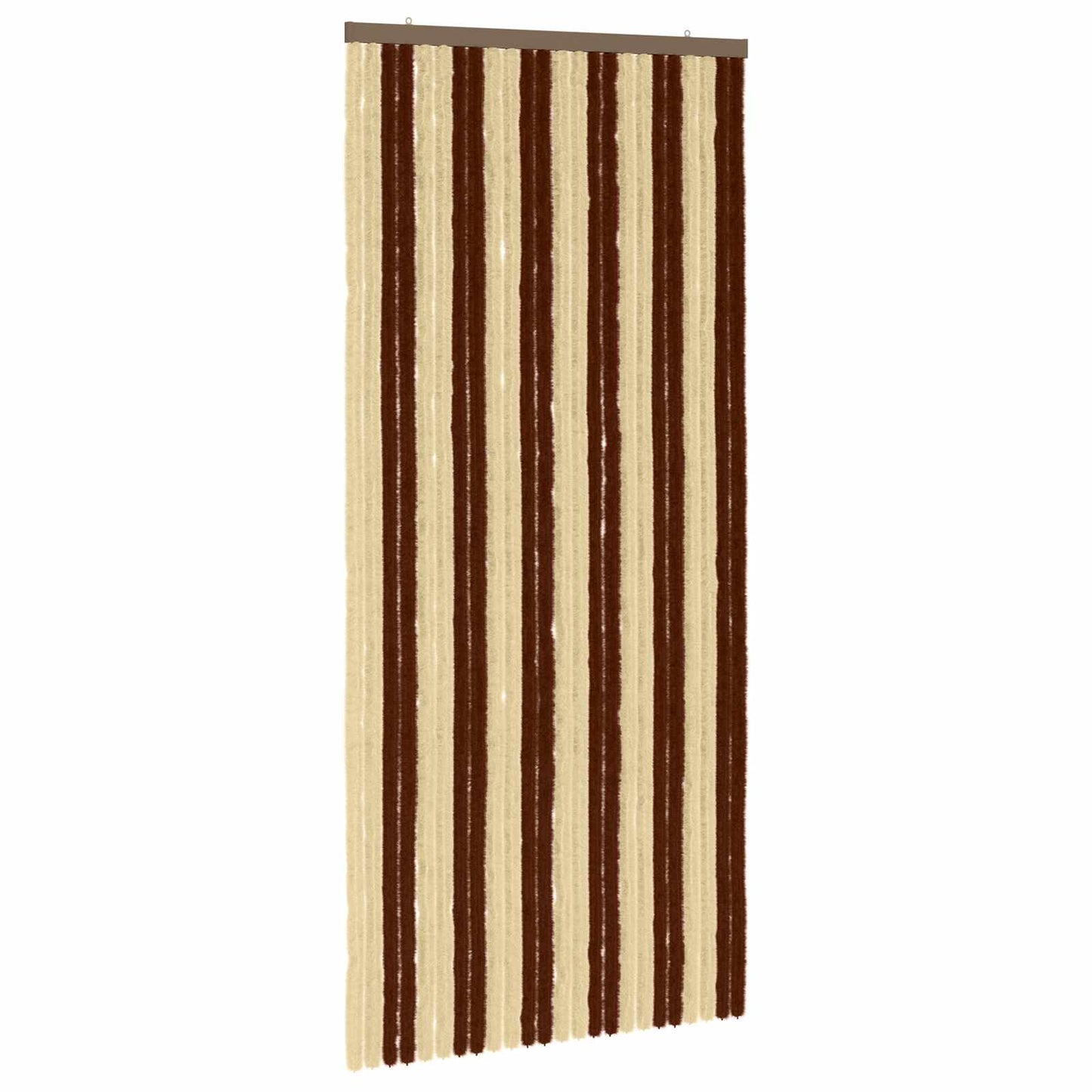 Insecten Gordijn Chenille Bruin en beige 100 x 220 cm 100% PP is nu te koop bij PeponiXL, paradijselijk wonen!