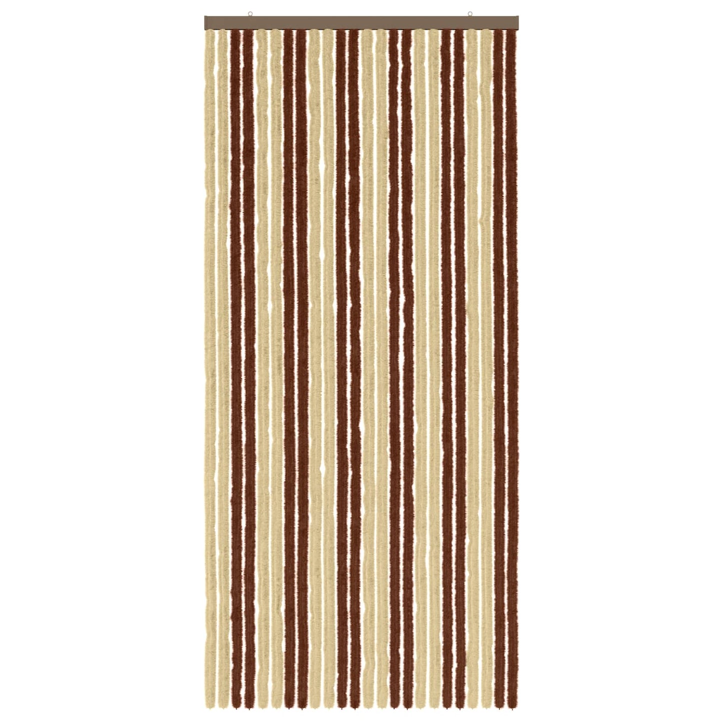 Insecten Gordijn Chenille Bruin en beige 100 x 220 cm 100% PP is nu te koop bij PeponiXL, paradijselijk wonen!
