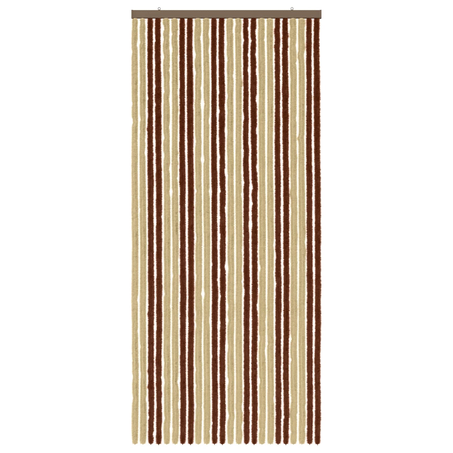 Insecten Gordijn Chenille Bruin en beige 100 x 230 cm 100% PP is nu te koop bij PeponiXL, paradijselijk wonen!
