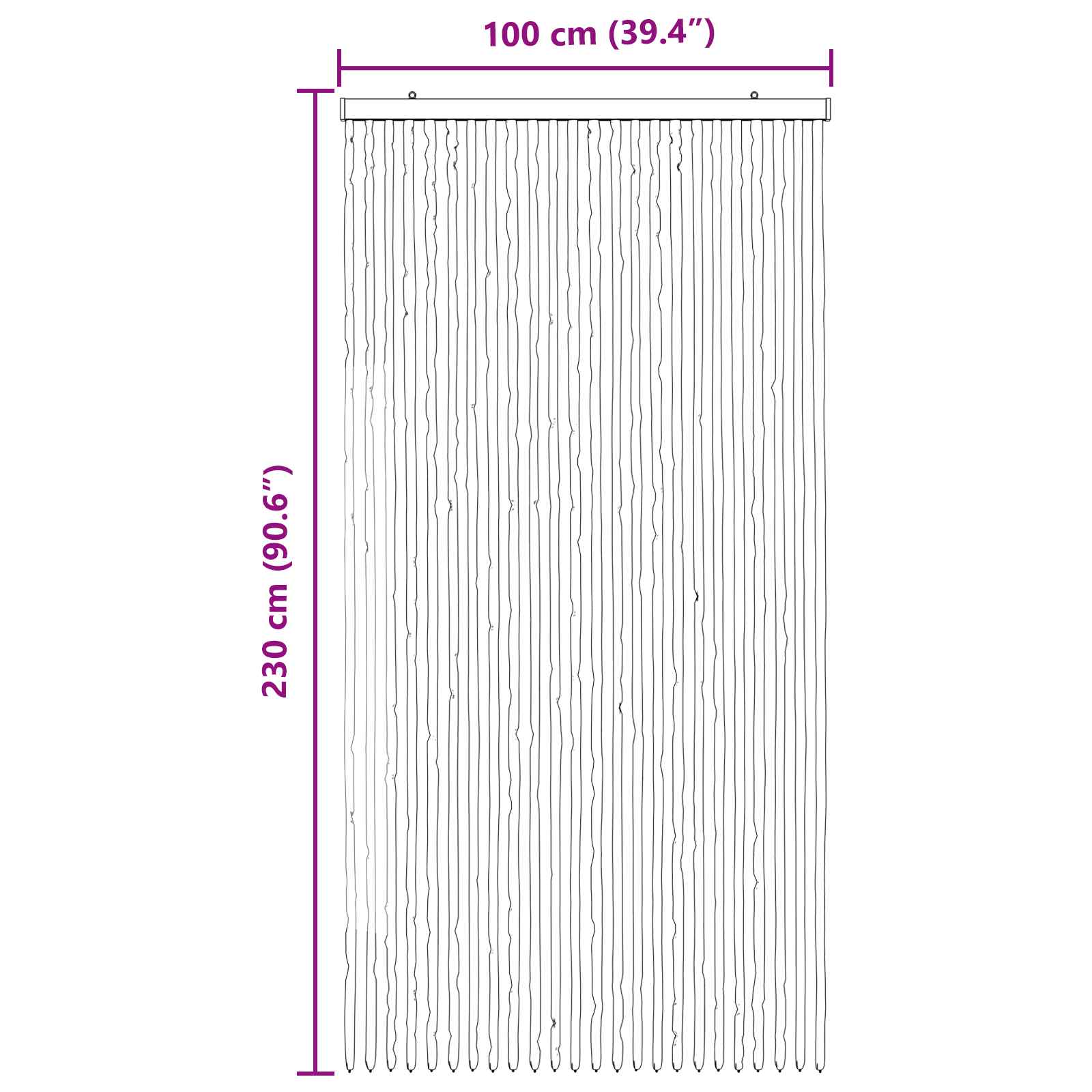 Insecten Gordijn Chenille Bruin en beige 100 x 230 cm 100% PP is nu te koop bij PeponiXL, paradijselijk wonen!